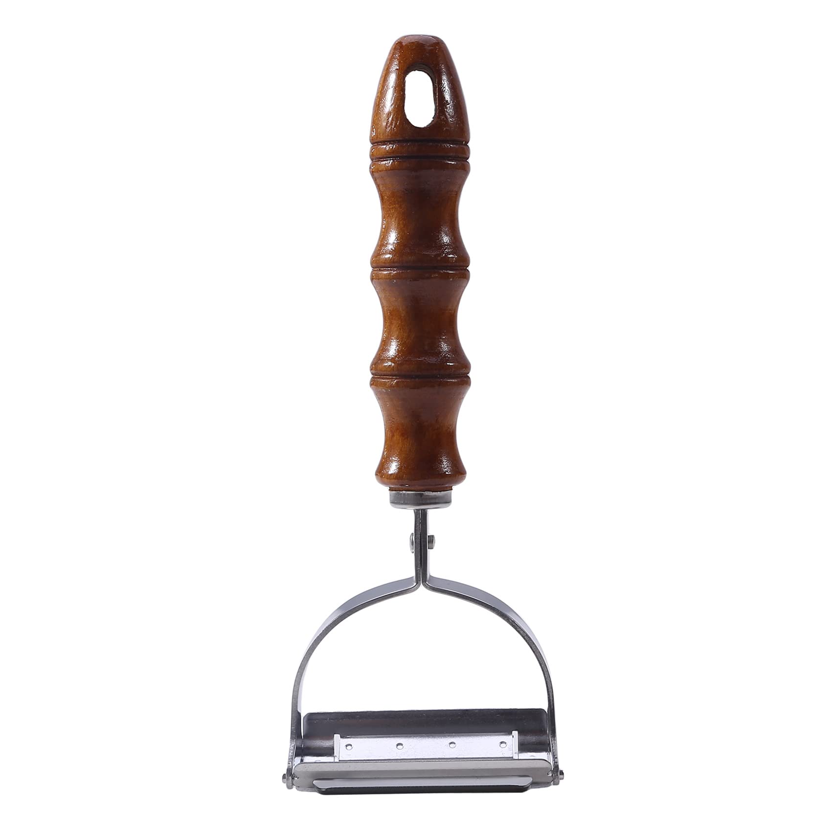 Ultra Sharp Stainless Steel Vegetable Peeler with Wooden Handle - Best for Potatoes, Carrots, Apples & All Fruits and Vegetables - Perfect for Kitchen, Cooking, Meal Prep & Food Presentation