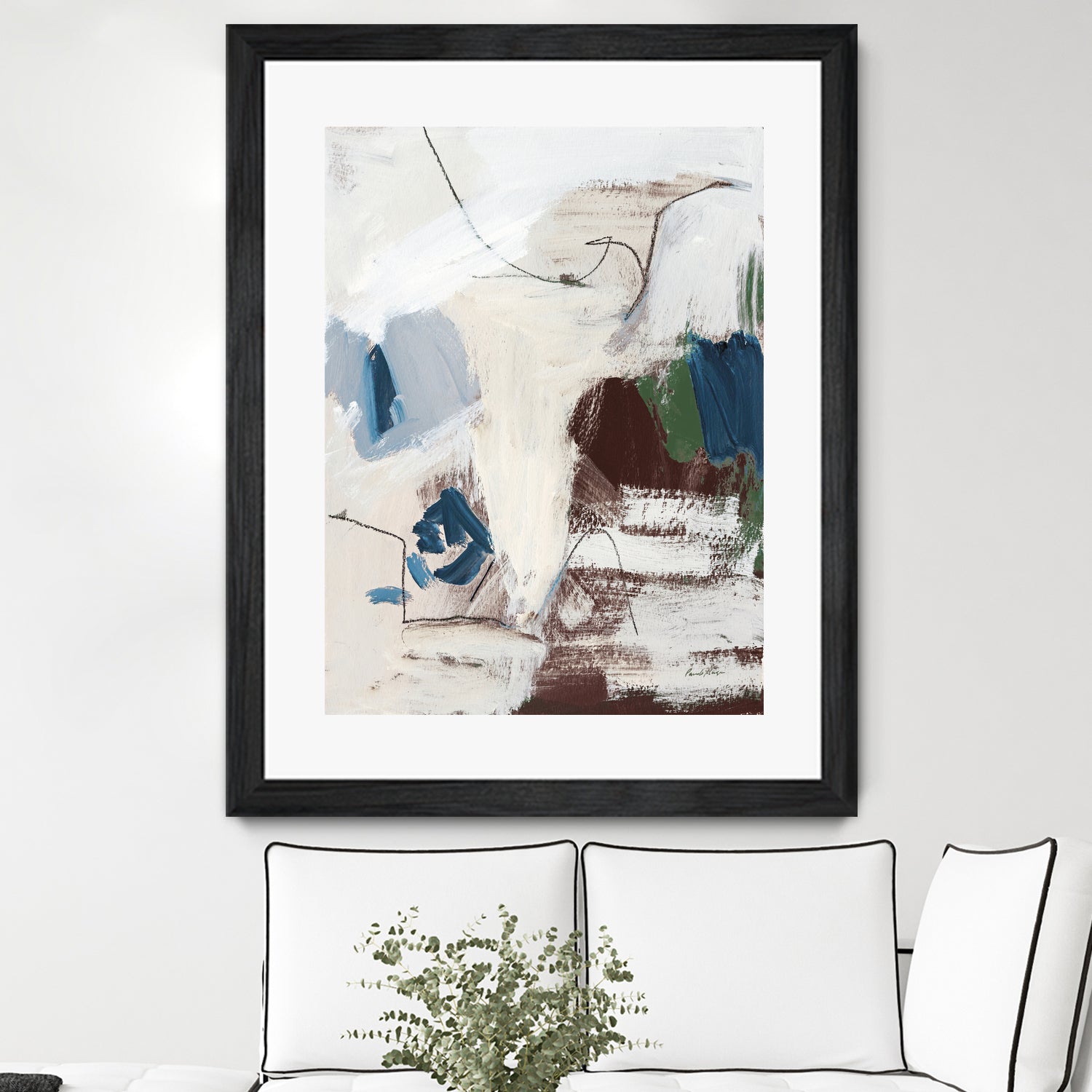 Dark Abstract II - Modern Abstract Wall Art Canvas Print for Home & Office Decor | Perfect for Living Room, Bedroom, or Office Spaces