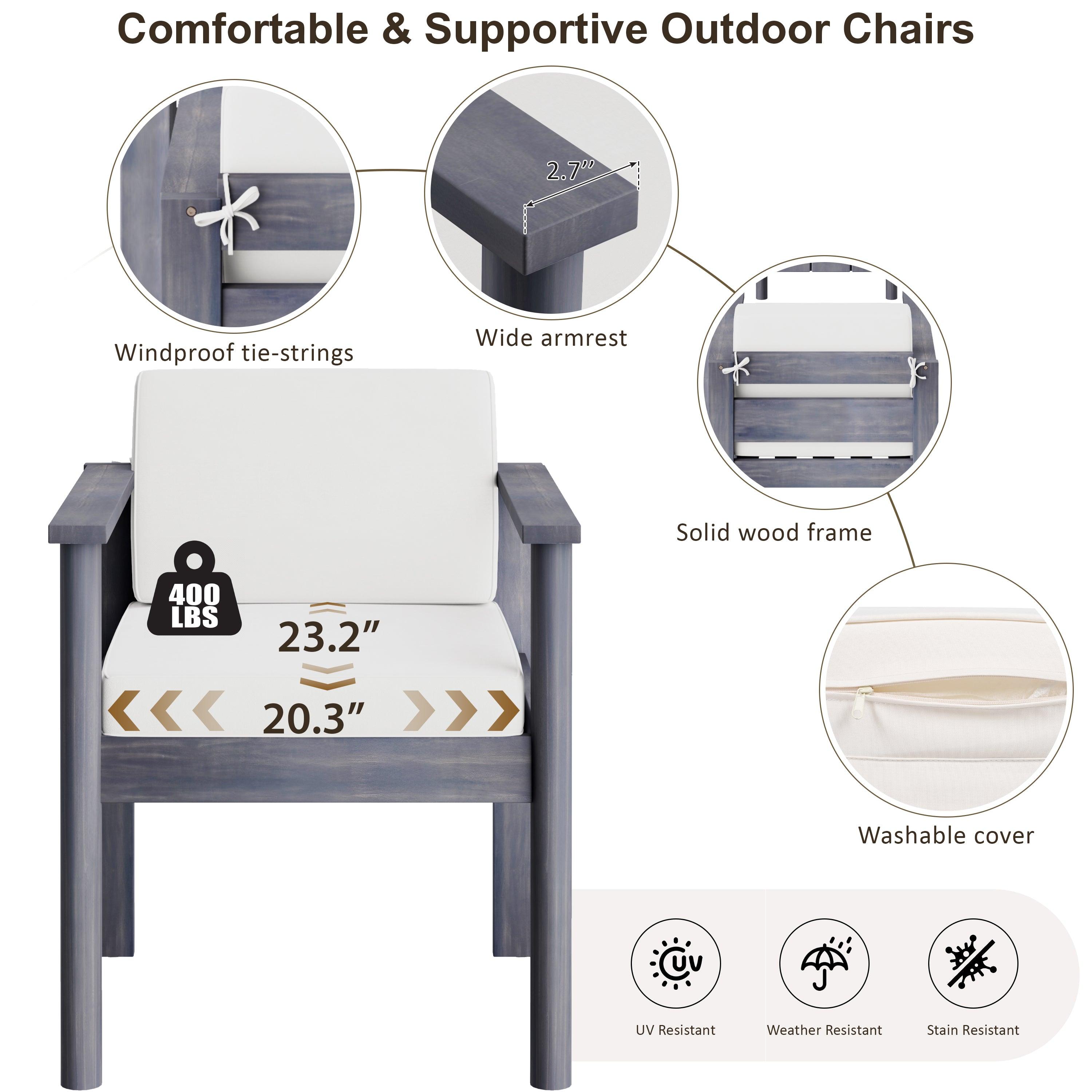 7-Piece Outdoor Patio Dining Set with 72.8