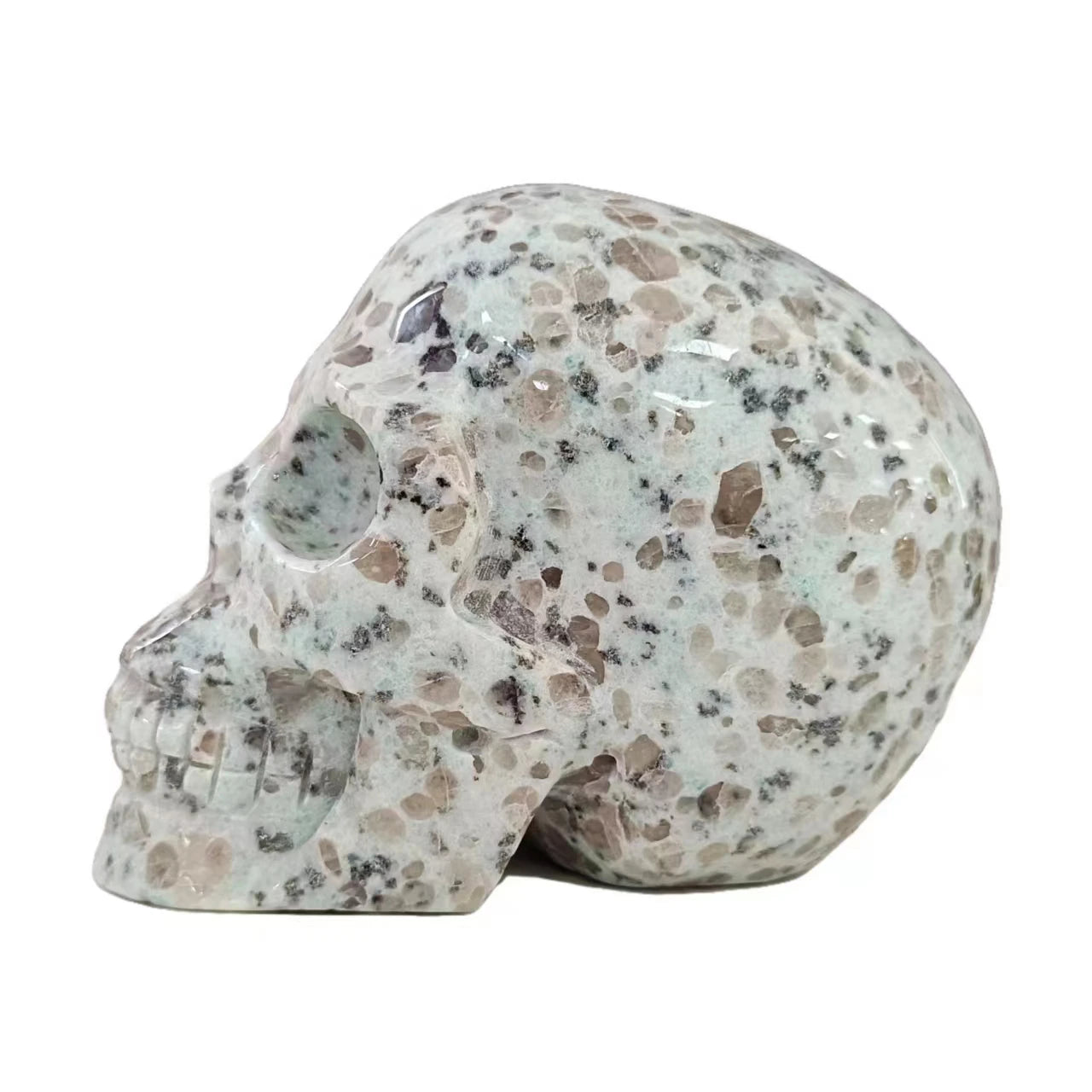 Handmade Custom Crystal Skull Sculpture - Natural Healing Stone, Reiki Energy, Home Decor Collectible - Perfect for Meditation, Spiritual Gifts & Feng Shui Decor