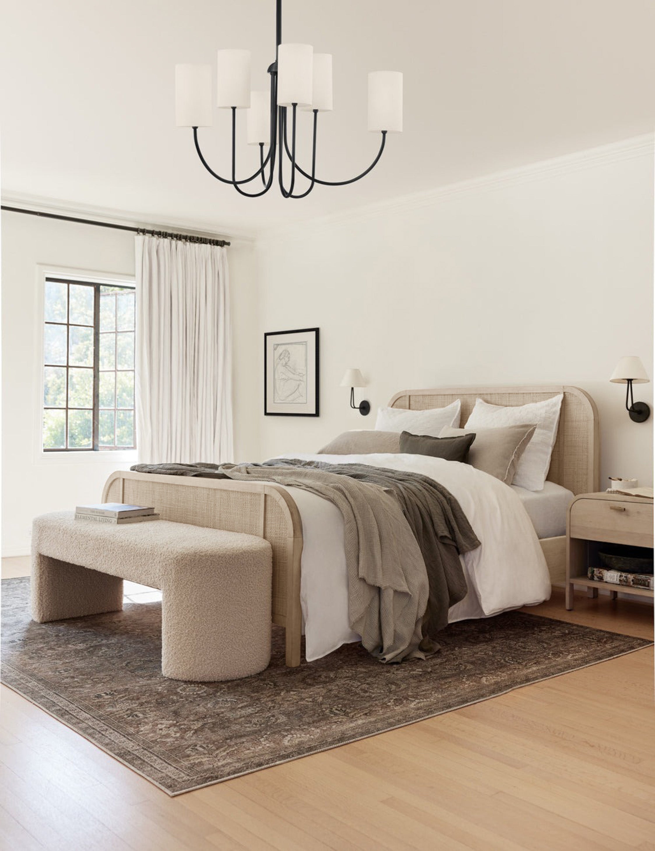 Brooke Platform Bed Frame - Modern Minimalist Wooden Bed with Storage - Perfect for Small Spaces, Apartments & Bedrooms