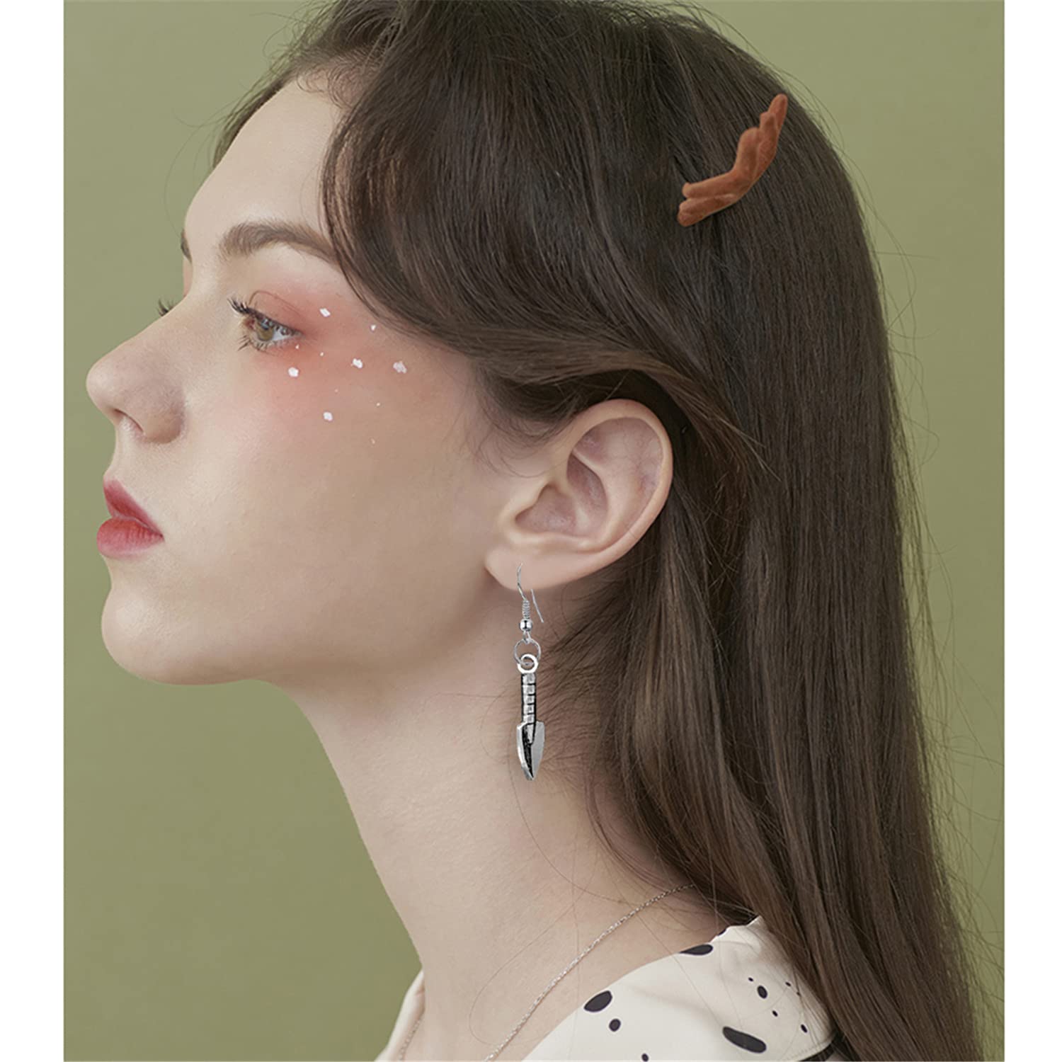 10 Pairs Vintage Silver Tool Axe & Wrench Dangle Earrings - Handmade Lightweight Punk Jewelry for Women | Funky Quirky Drop Earrings for Parties, Concerts & Everyday Wear