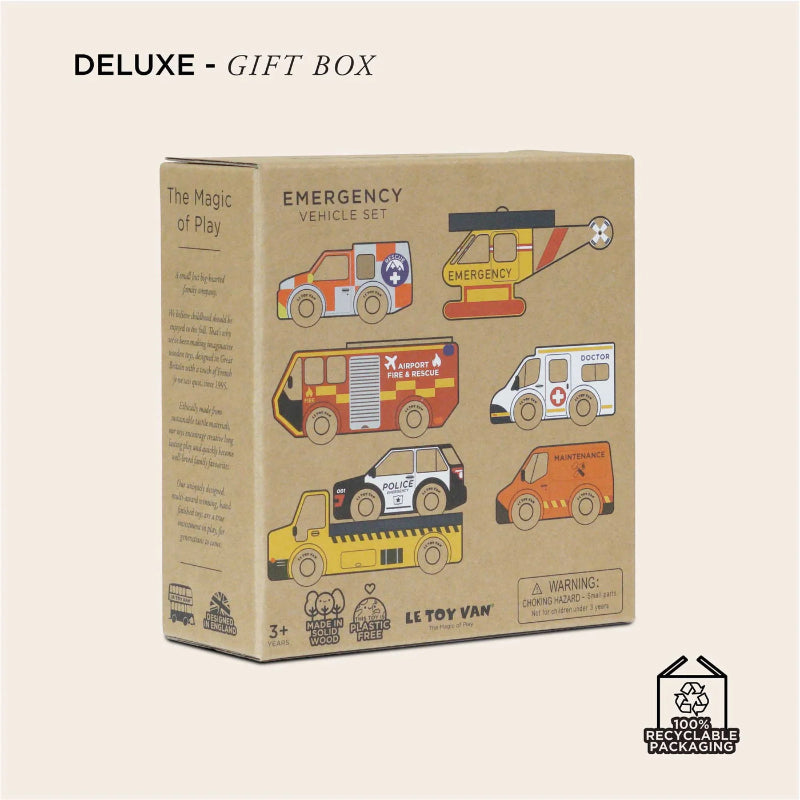 Emergency Vehicle Toy Set - Police Car, Ambulance & Fire Truck for Kids - Perfect for Playtime, Birthday Gifts & Pretend Play Scenarios