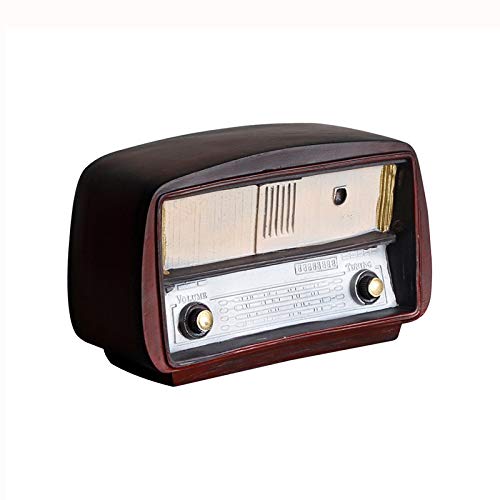 Vintage Retro Resin Radio Model - Antique Imitation Nostalgic Ornament for Home Decor, Bar Craft, Gift Idea | Perfect for Themed Parties, Man Cave, and Vintage Collectors