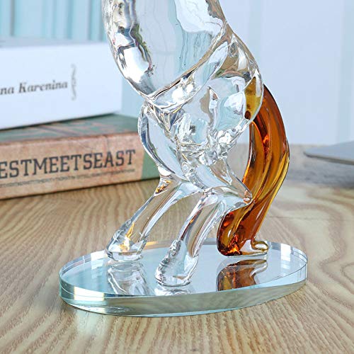 Premium Crystal Glass Horse Figurine Collection - Elegant Animal Paperweight, Home & Office Desk Decor, Unique Gift for Kids Birthday, Wedding, Housewarming (Perfect for Home Decor, Office Desk, Gift Giving)