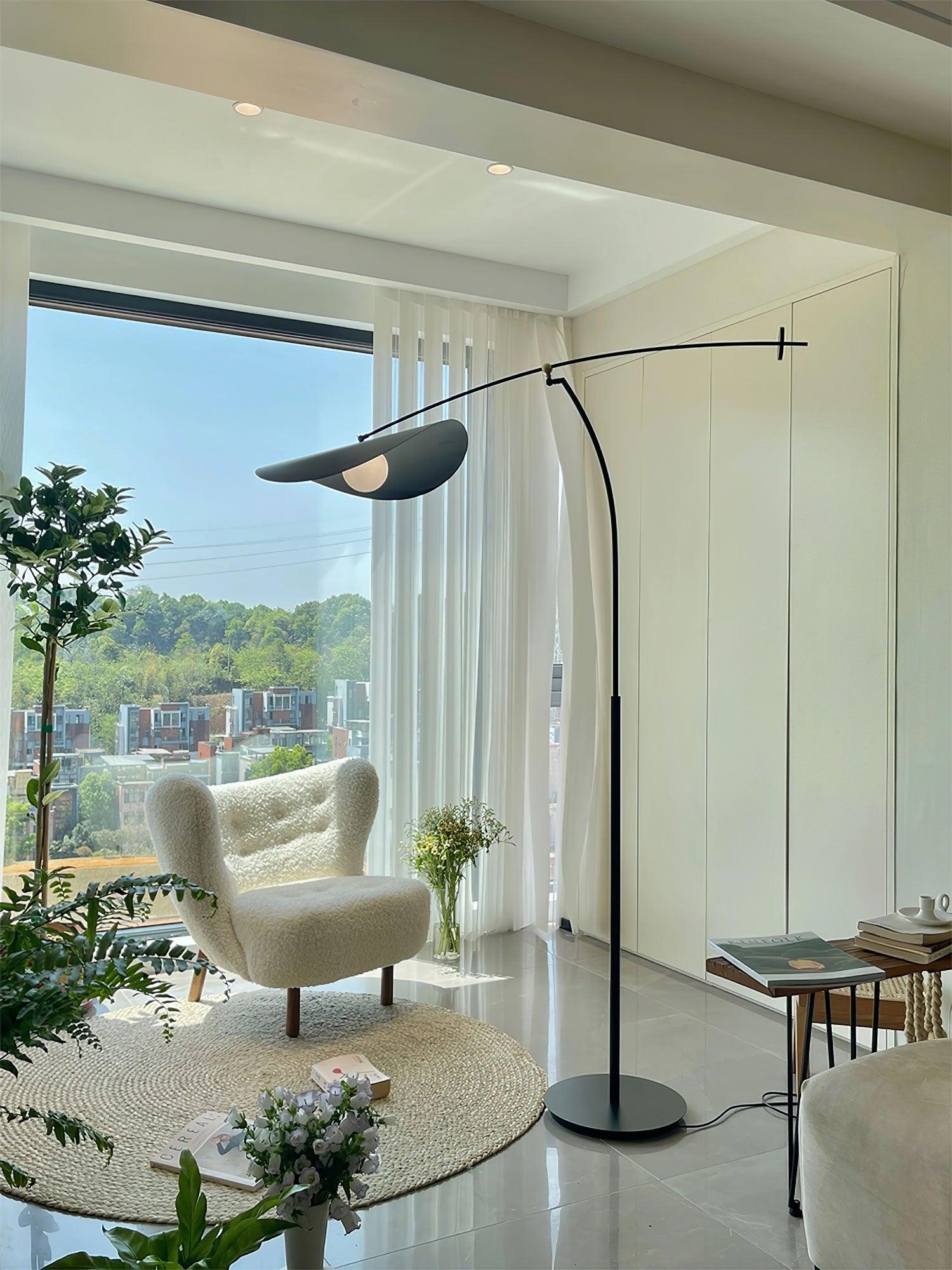 Modern Alonso Floor Lamp with Adjustable Height - Stylish LED Standing Light for Living Room, Bedroom & Office - Perfect for Reading, Working & Relaxing
