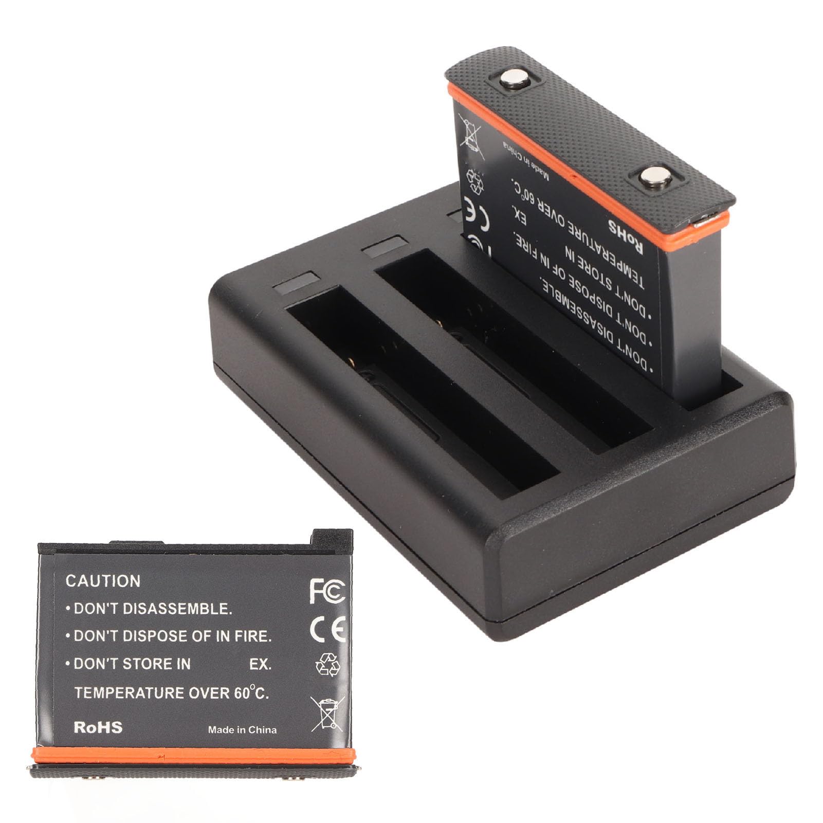 Insta 360 X3 3-Slot Smart Battery Charger with Fast Charging, LED Indicators & Type-C Cable - Includes Replacement Batteries for Extended Shooting - Perfect for Travel, Vlogging & Outdoor Adventures