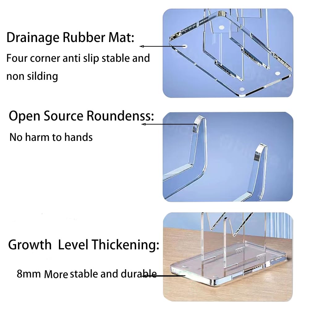 Premium ARHAR Acrylic Controller & Headphone Holder - 2-Tier Transparent Gaming Accessory Organizer for PS5, Xbox, PC - Perfect for Home, Office, Studio & Bedroom Gaming Setup