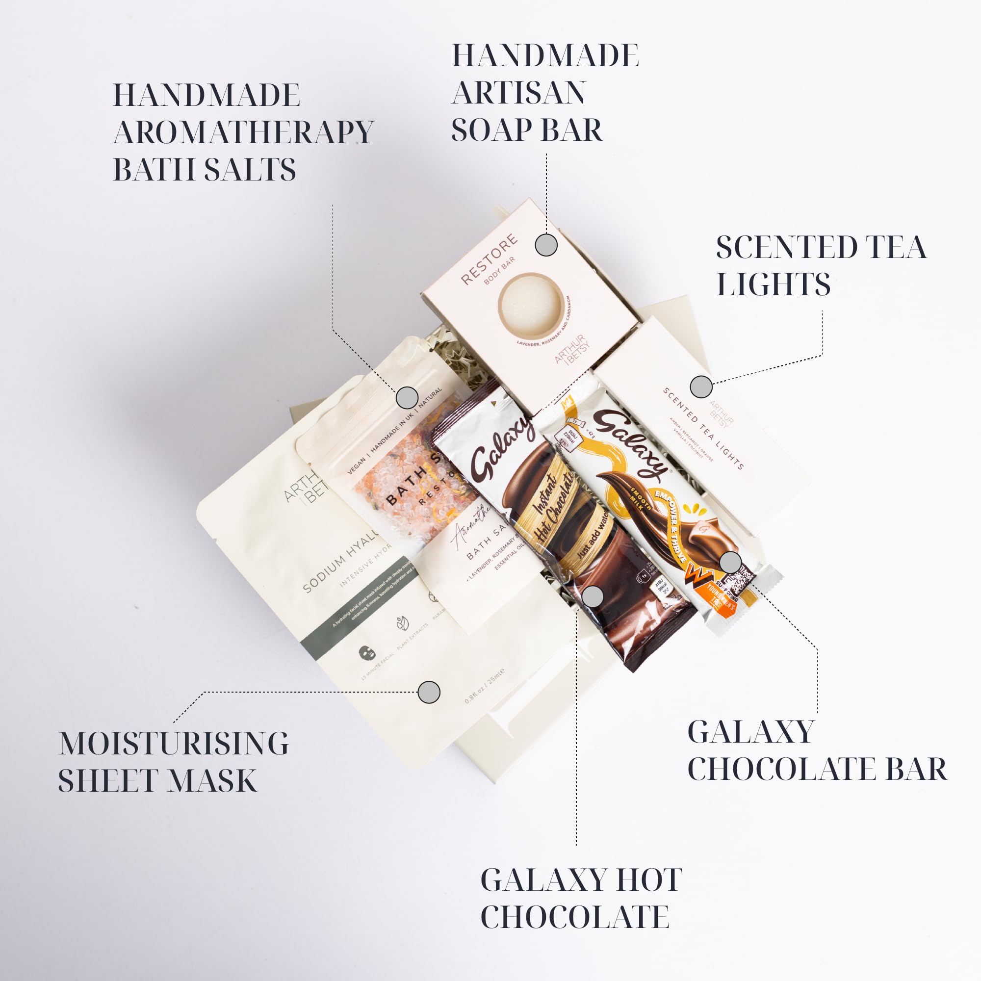 Hallby Hug In A Box - Luxury Self Care Gift Box for Women | Relaxation Spa Hamper with Bath Bombs, Candles & More | Perfect Birthday, Anniversary & Thank You Gifts for Her | Ideal for Pampering, Stress Relief & Home Spa Nights
