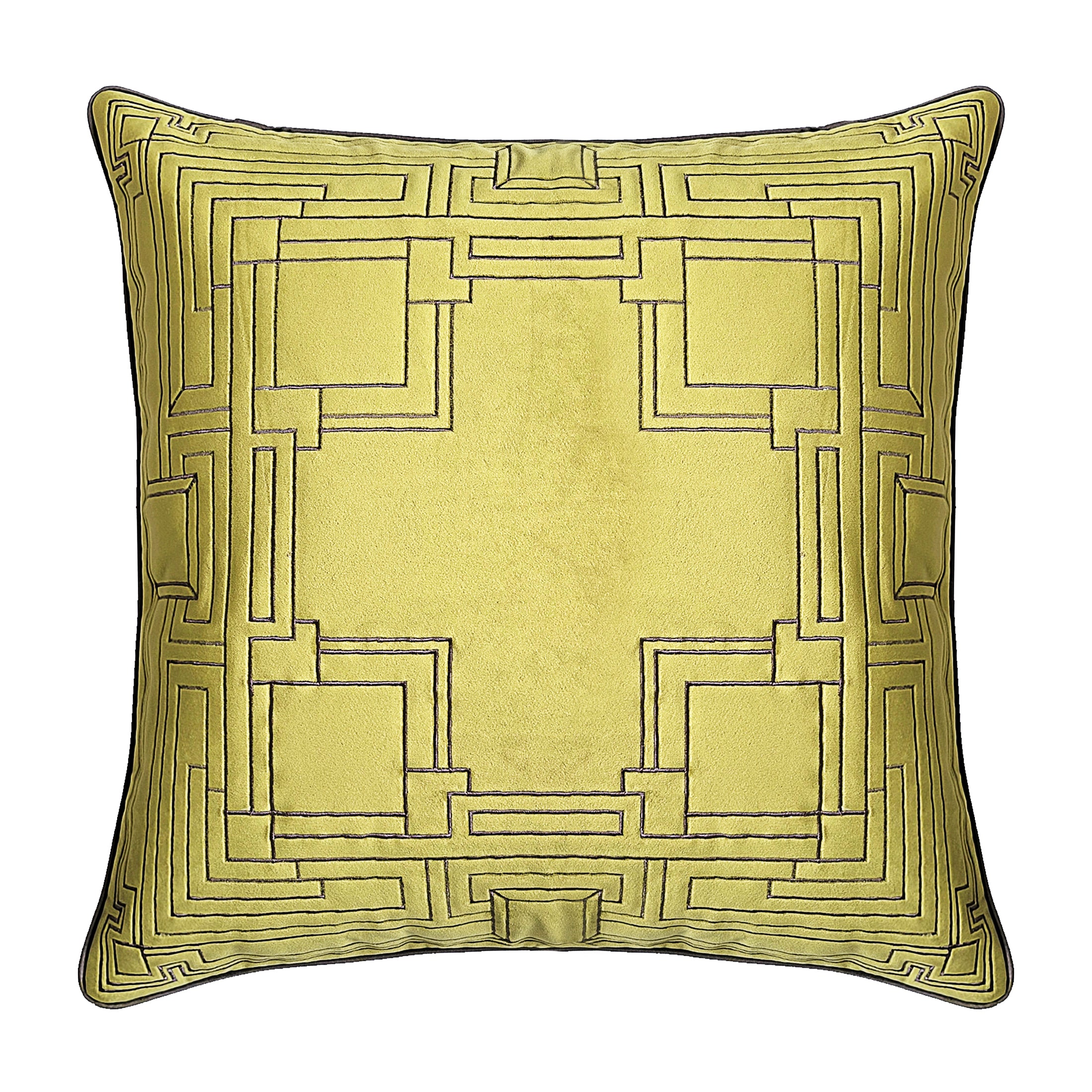 Luxury Velvet Quilted Decorative Throw Pillow - Soft Textured Square Cushion for Sofa, Bed & Home Decor