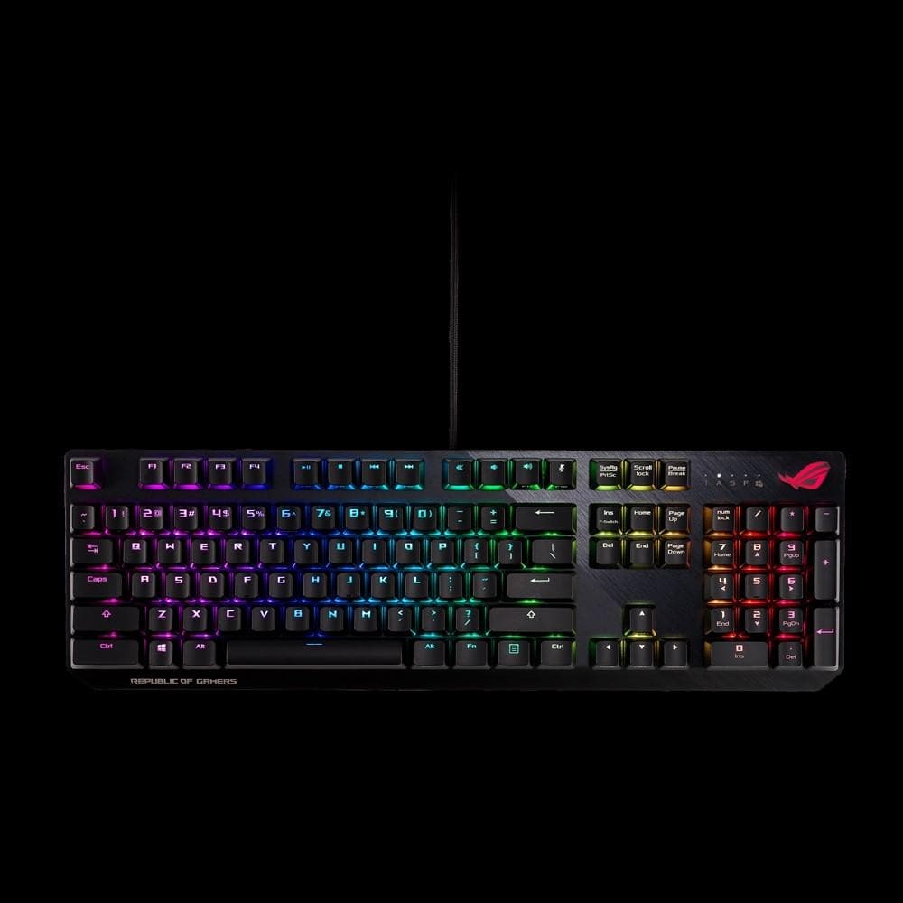 ASUS ROG Strix Scope TKL Mechanical Gaming Keyboard - Cherry MX Brown Switches, RGB Backlit, Compact Tenkeyless Design for PC Gamers - Perfect for FPS, MOBA, and Esports Gaming