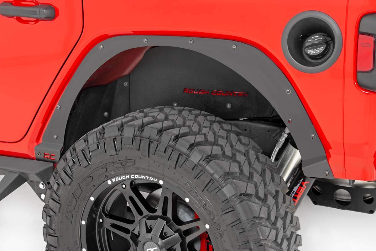 Rough Country Front & Rear Fender Delete Kit for 2018-2024 Jeep Wrangler JL - 10539 | Off-Road Accessories for Enhanced Jeep Customization & Style