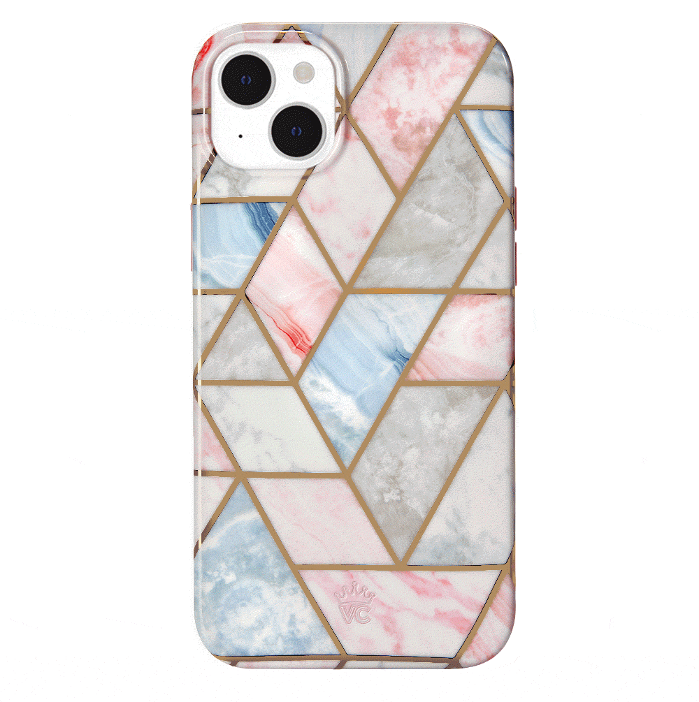 Geometric Marble iPhone Case - Stylish & Durable Phone Cover for iPhone 13/14/15 Pro Max - Perfect for Work, Travel & Everyday Protection