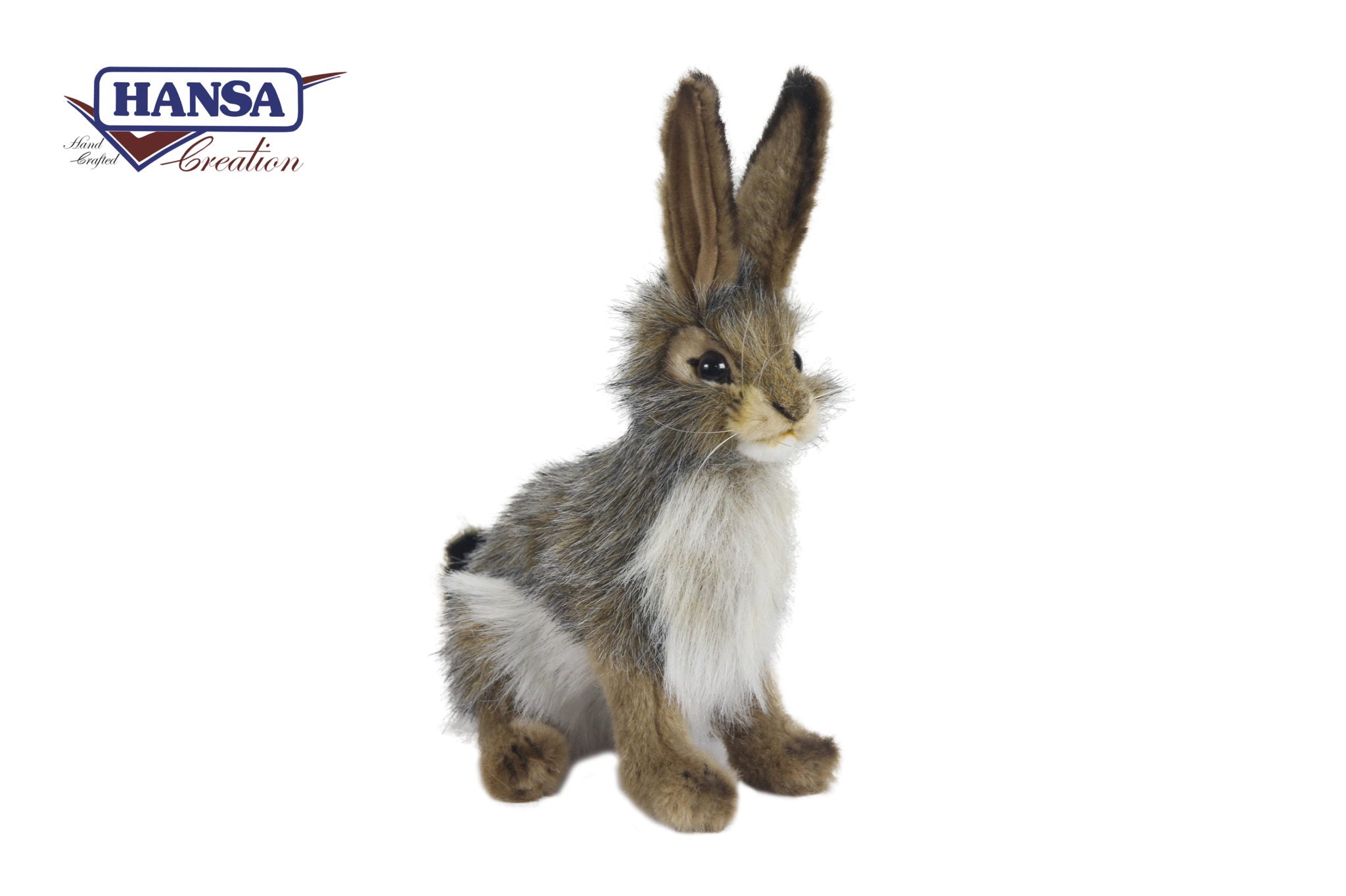 Premium Black-Tailed Rabbit Plush Toy - Soft & Cuddly Stuffed Animal for Kids & Collectors | Perfect for Nursery Decor, Birthday Gifts & Stress Relief