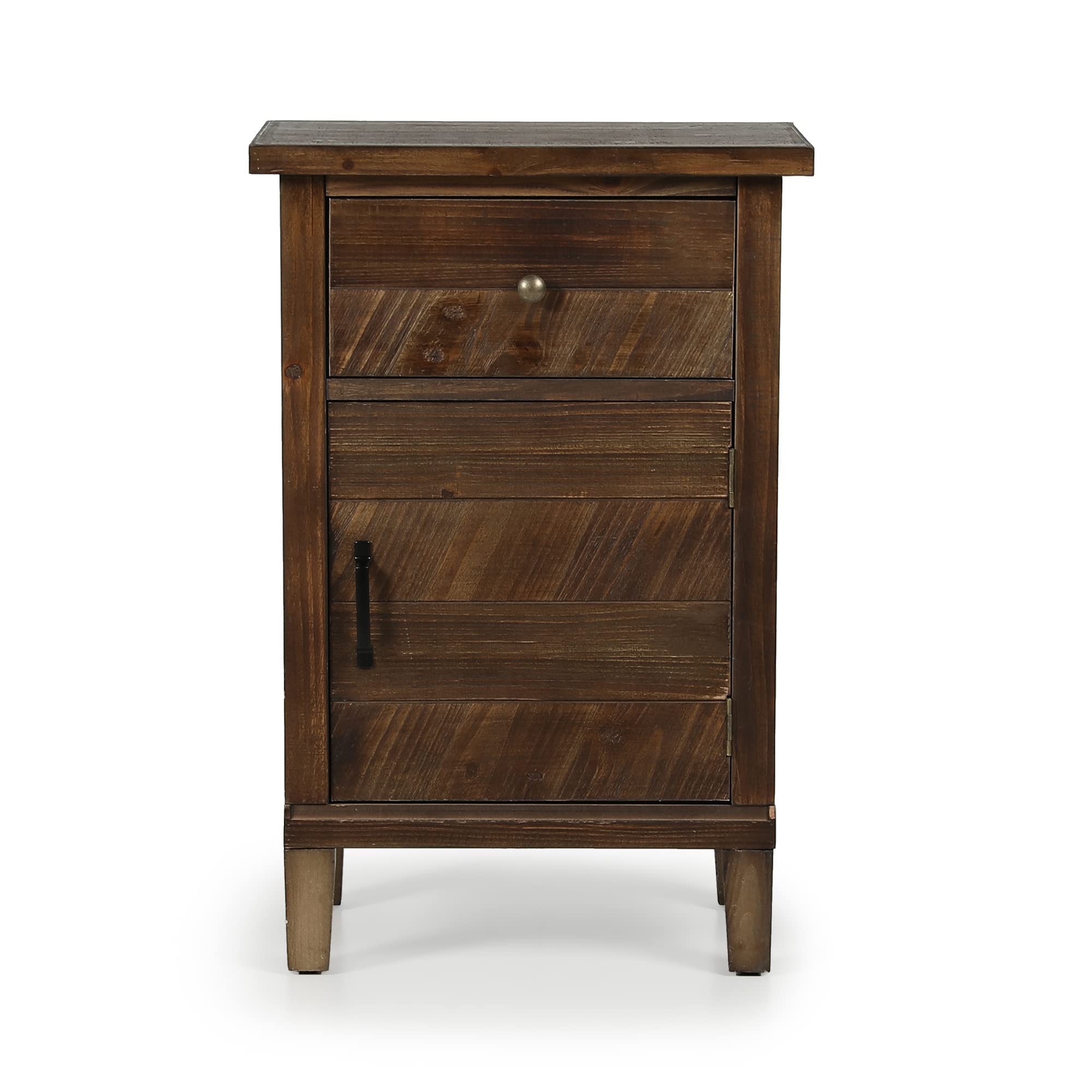 Sophia & William Nightstand - Modern Accent End Table with 1 Drawer & 1 Door for Bedroom, Living Room & Office - Perfect Nightstand for Small Spaces, Apartment Essentials & Guest Room Furniture