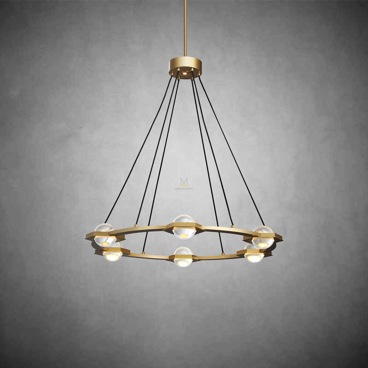 60-Inch Round Planets Chandelier - Modern Celestial Ceiling Light Fixture for Dining Room, Living Room & Bedroom