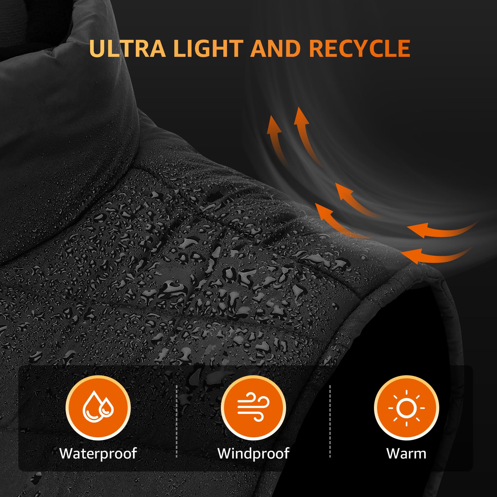 Rechargeable Smart Heating Vest for Men & Women - Electric Heated Jacket with 3 Temperature Settings - Perfect for Winter Sports, Outdoor Work & Cold Weather Activities