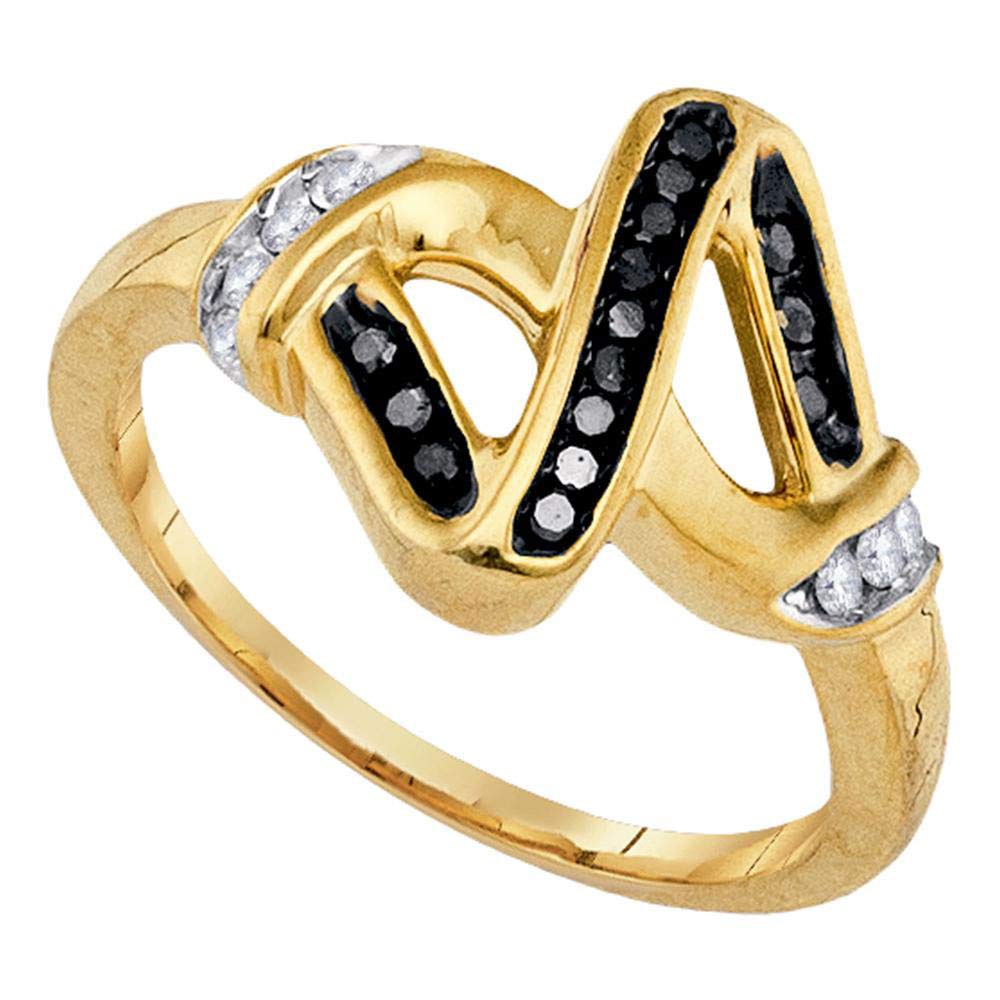 925 Sterling Silver Round Black Diamond Engagement Ring for Women - 1/5 Ct Wedding Band, Anniversary Gift for Her - Perfect for Proposals, Weddings & Special Occasions