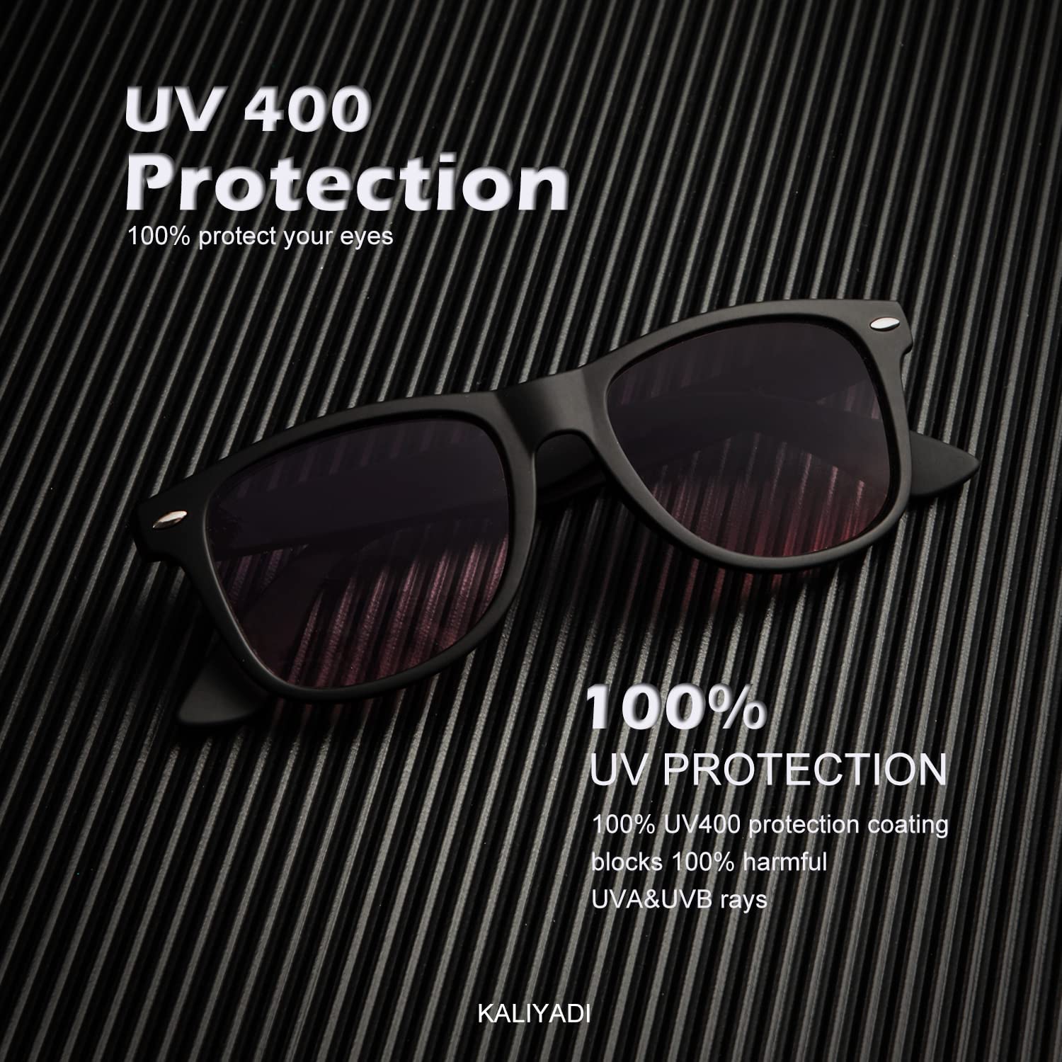 KALIYADI Polarized Sunglasses for Men & Women - UV Protection Unisex Driving Shades for Outdoor Activities, Beach, and Travel