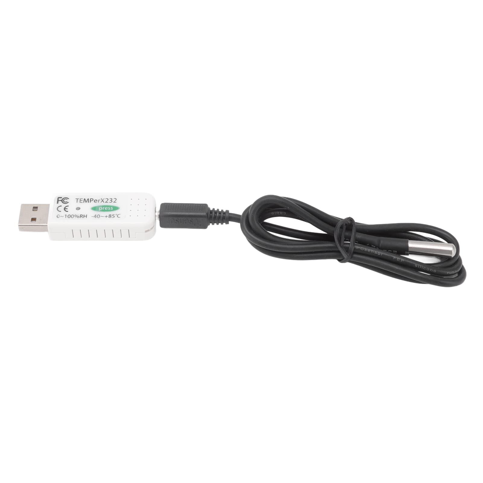 EBTOOLS USB Temperature and Humidity Data Logger for PC - Real-Time Monitoring with Alarm & Data Curve Display - Ideal for Home, Office, and Server Room Environmental Monitoring - Compatible with Windows Computers