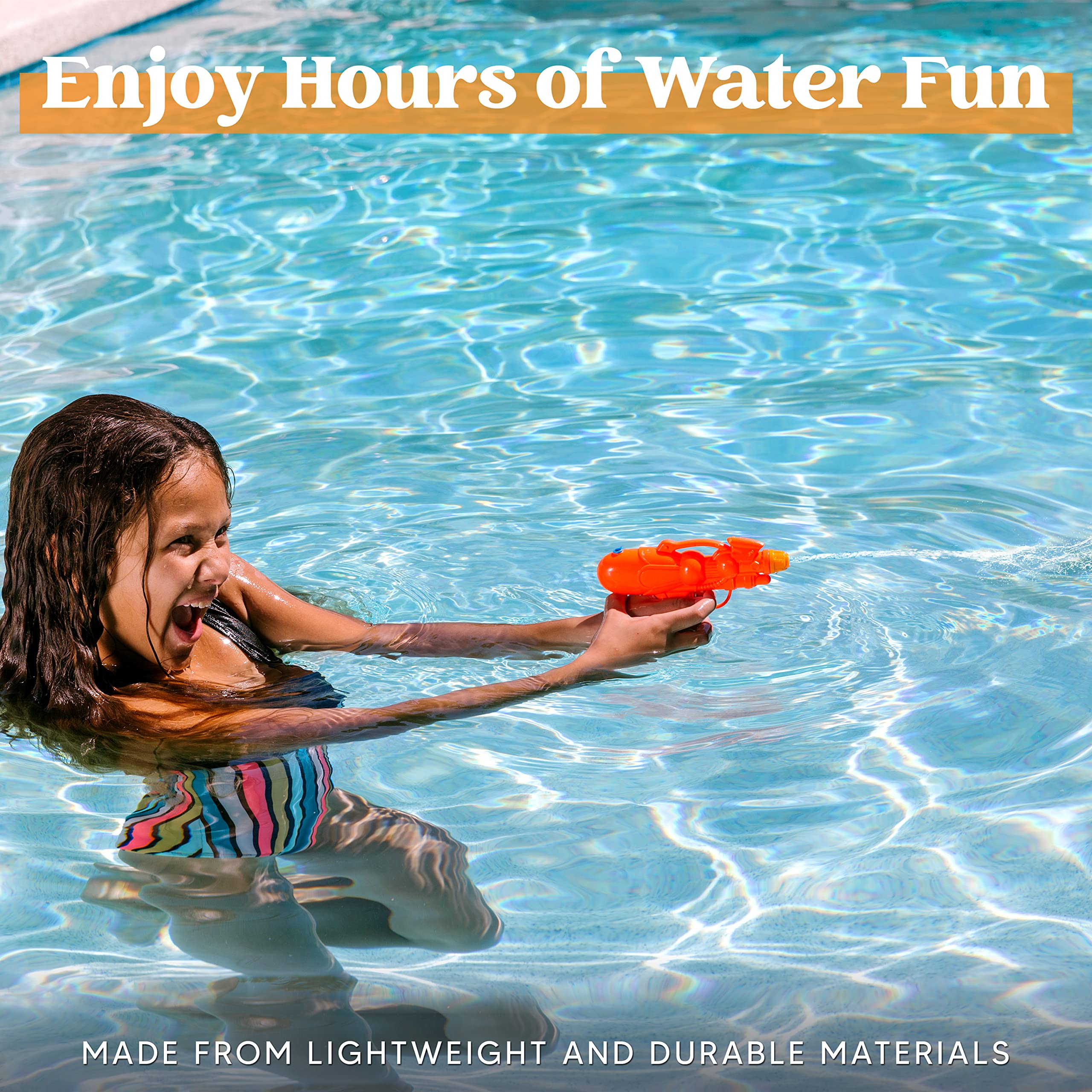 Sloosh 36 Pack Water Gun Toys - Colorful Mini Water Blasters for Kids, Pool Party, Outdoor Summer Fun & Backyard Games - Perfect for Boys & Girls Ages 5-12