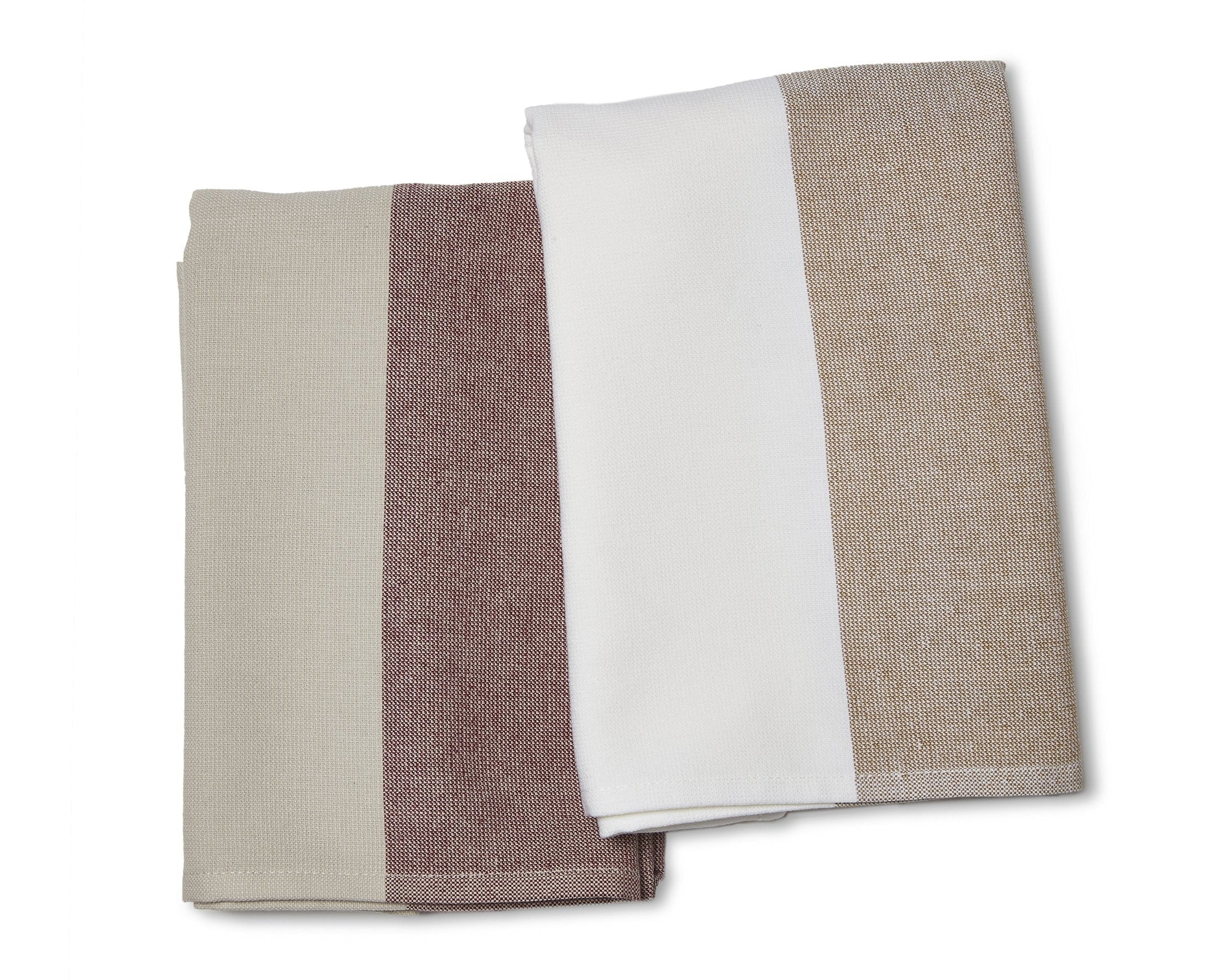 Premium Striped Kitchen Towels Set of 2 - Absorbent & Quick-Drying Dish Cloths for Washing Dishes, Cleaning Countertops & Drying Hands - Soft Cotton Kitchen Linens for Everyday Use