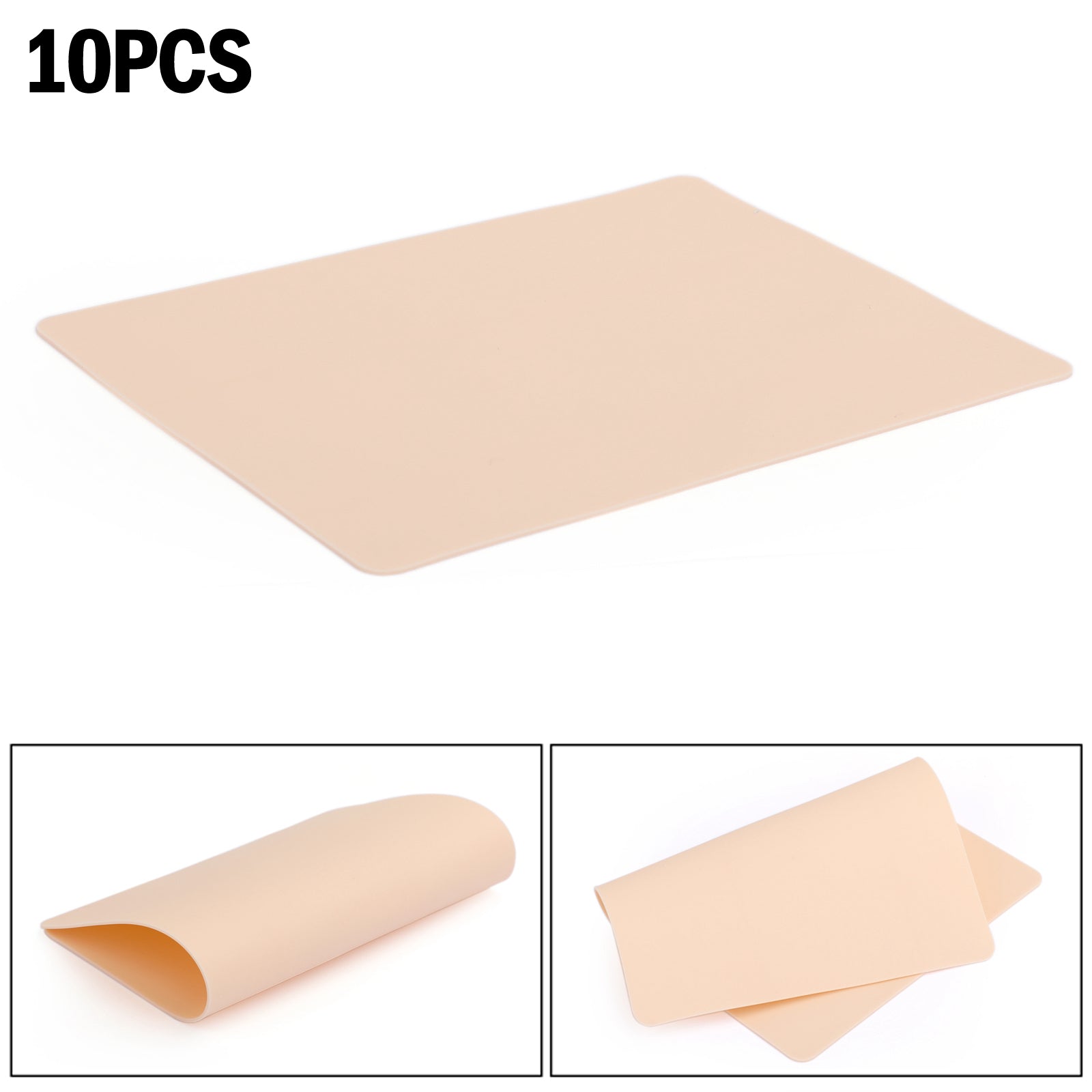 10pcs Microblading Tattoo Practice Skin Sheets - Permanent Makeup Training for Eyebrows & Lips - Realistic Texture for Beginners & Professionals - Perfect for Home Practice & Beauty School Training
