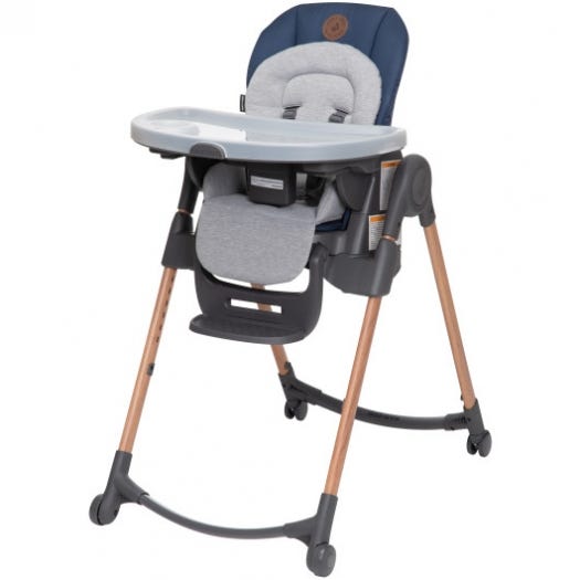 Maxi Cosi Minla 6-in-1 Adjustable Baby High Chair for Feeding & Play - Convertible Infant to Toddler Dining Seat with Multiple Recline Positions - Perfect for Home, Restaurant & Travel Use
