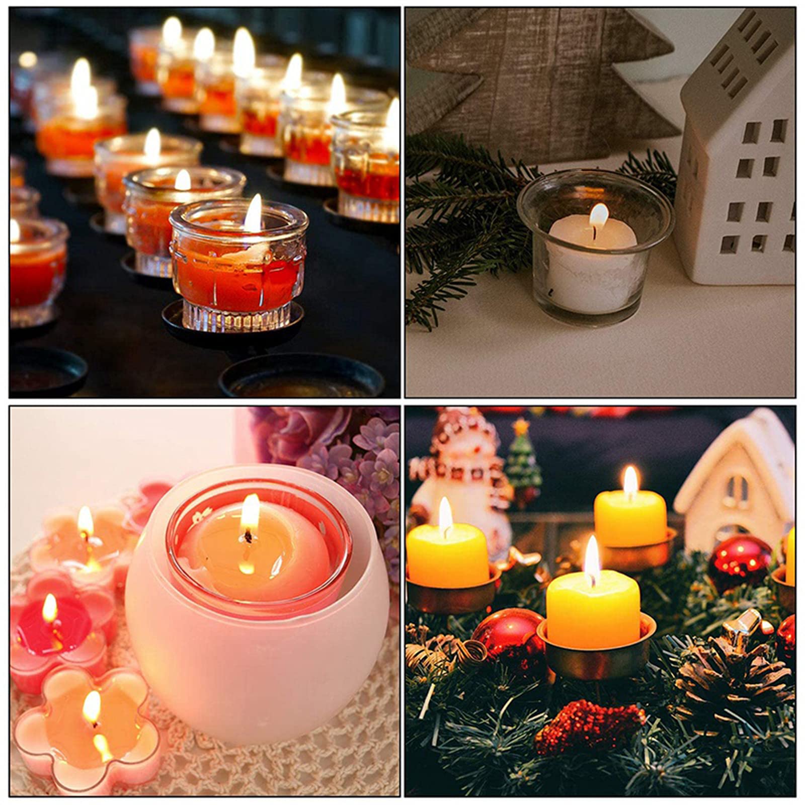 Heat-Resistant Candle Wick Stickers - 500PCS Adhesive Backing for DIY Candle Making Accessories - Perfect for Handmade Soy, Beeswax & Paraffin Candles (Home Decor, Gifts, Aromatherapy)