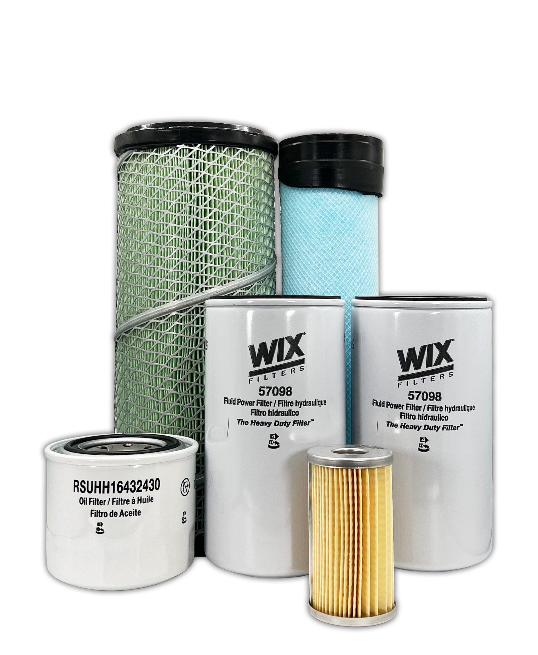 Kubota MX5400HSTC Tractor Maintenance Filter Kit - HERO® Replacement Air Oil Fuel Filters - Perfect for Routine Tractor Maintenance & Farm Equipment Care