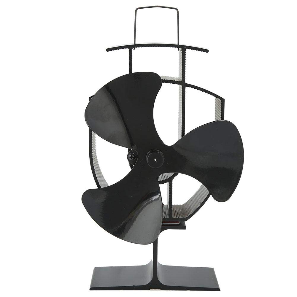 Efficient Steel Heat-Powered Fireplace Fan - High Temperature Resistant Stove Fan for Wood Burning Fireplace - Perfect for Home Heating & Energy Saving - Ideal for Living Rooms, Cabins & Winter Warmth