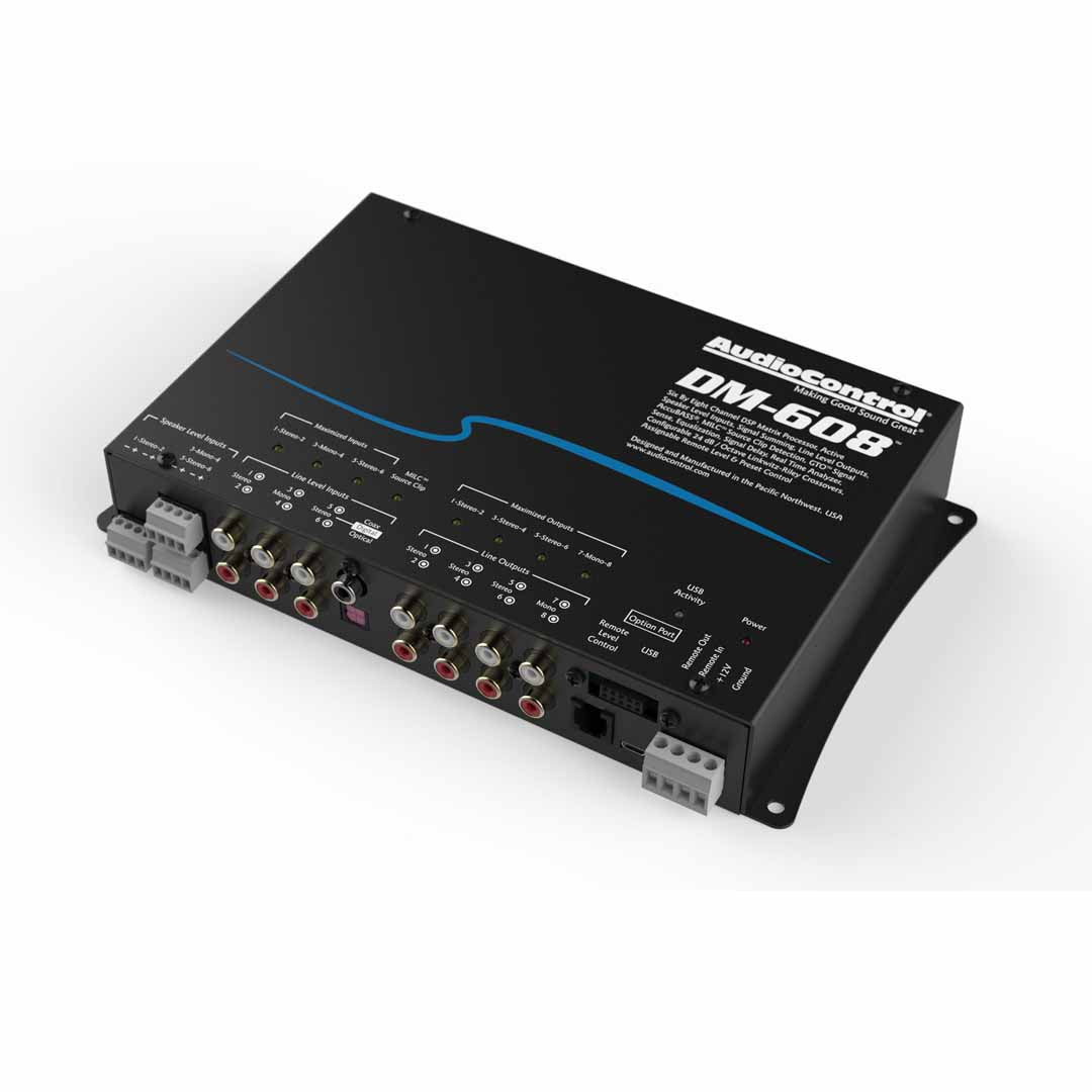 AudioControl DM 608 6x8 DSP Matrix Processor - Professional Digital Signal Processor for Car Audio & Home Theater Systems - Perfect for Multi-Zone Audio Setup & Sound Optimization