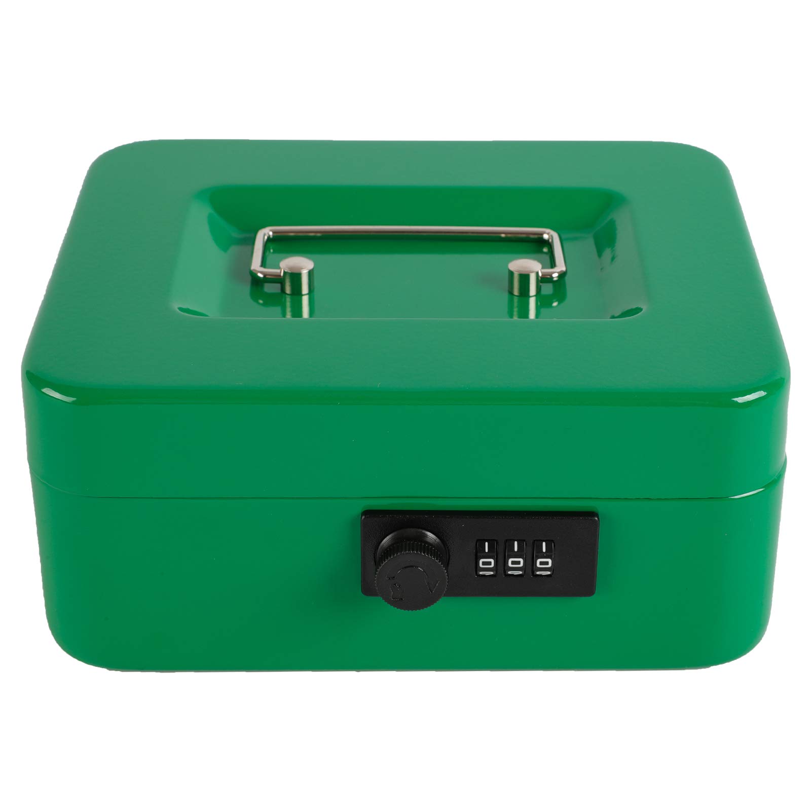 XYDLED Combination Lock Cash Box with Removable Money Tray - Medium 7.87