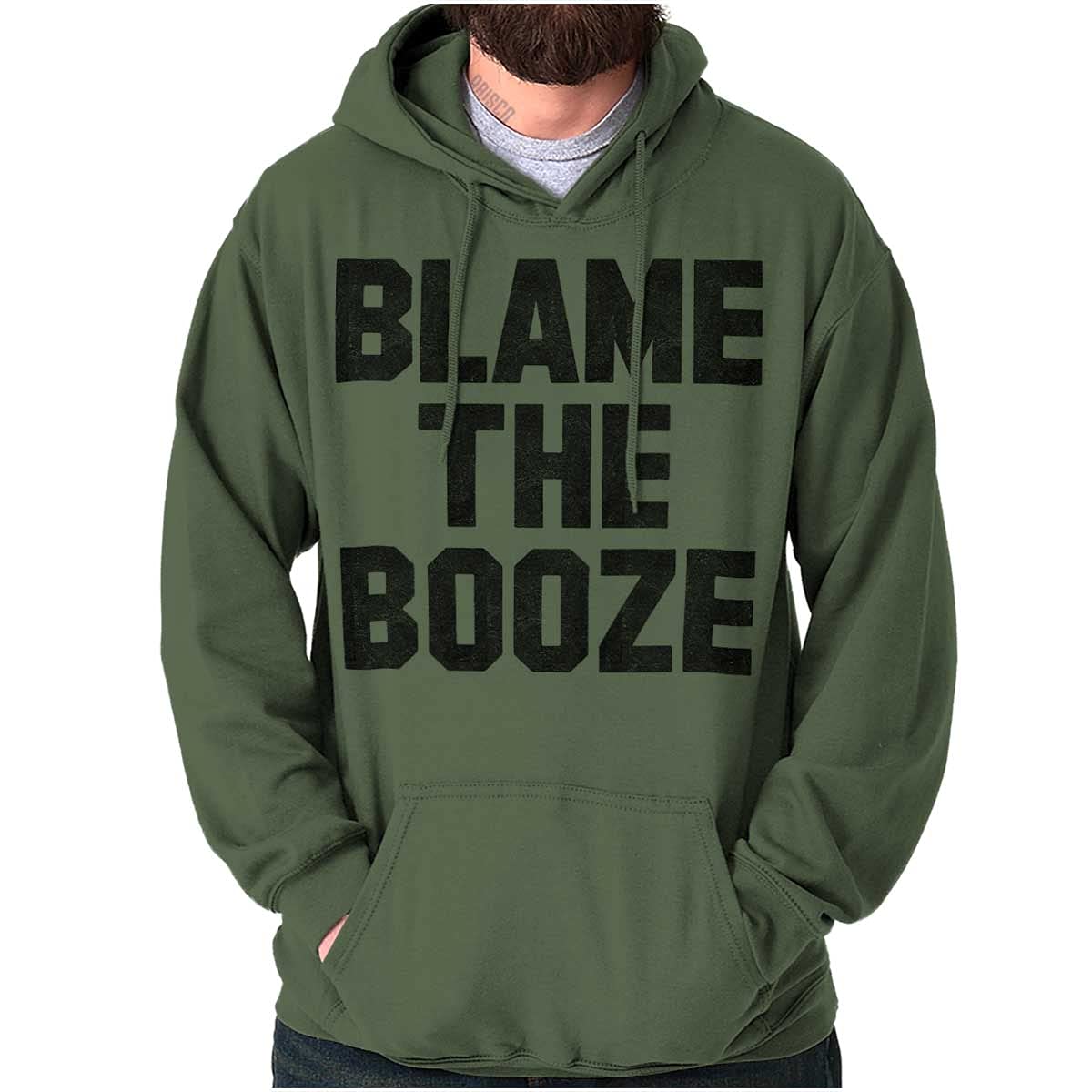 Brisco Brands Funny Drunk & Hungover Gym Hoodie - Unisex Sweatshirt for Men & Women | Perfect for Workouts, Parties & Casual Wear
