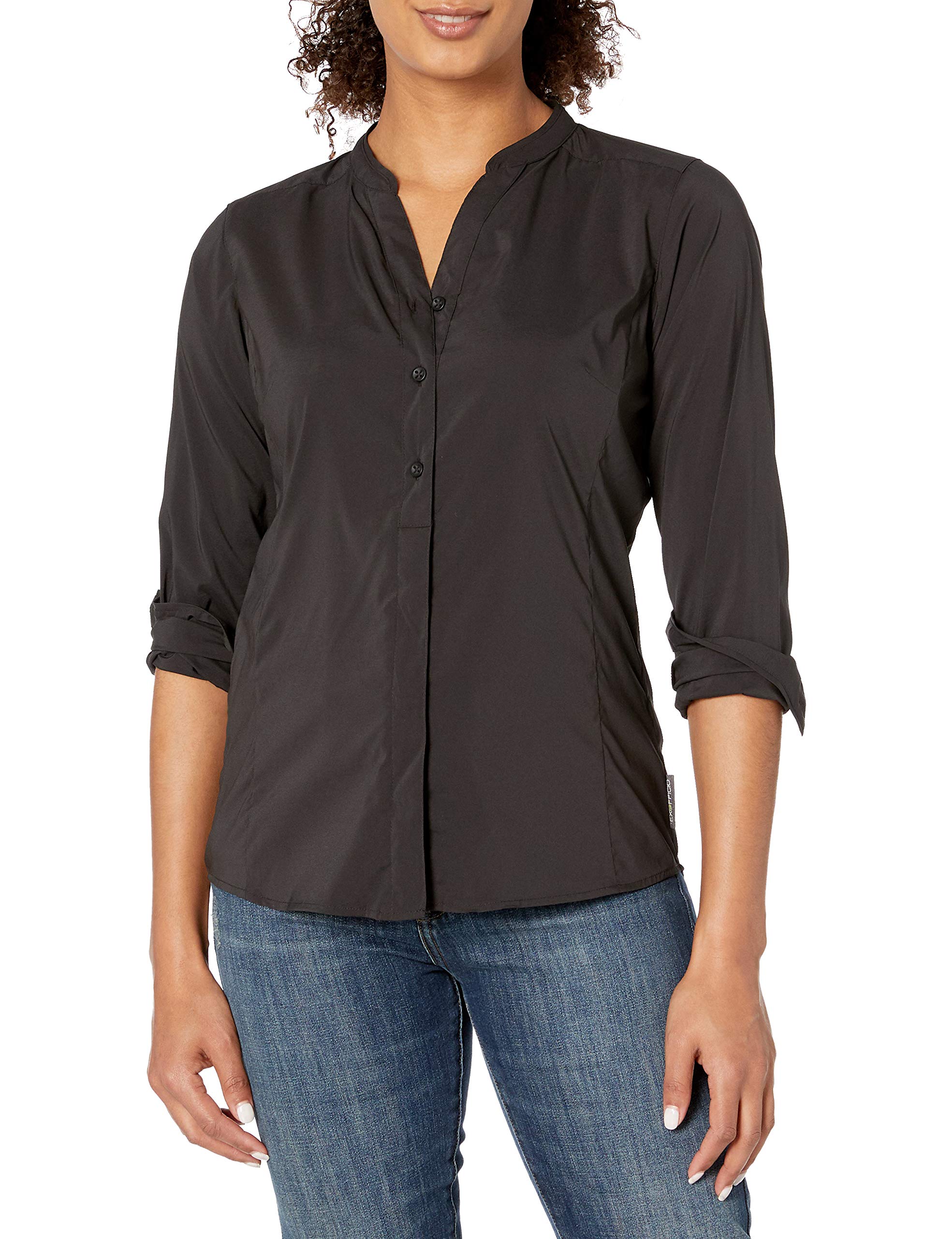 ExOfficio Women's Safari Long Sleeve Shirt - UPF 50+ Sun Protection, Quick-Dry Travel Shirt for Hiking, Camping & Outdoor Adventures