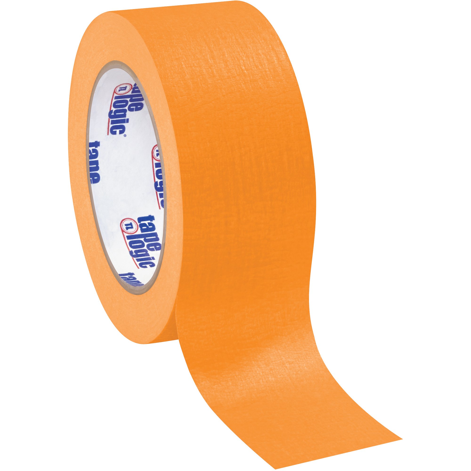 Discount Tag & Label Tape Logic Masking Tape - 4.9 Mil Thick, 2 Inch x 60 Yards, Orange Color, 24 Rolls per Case - Perfect for Labeling, Organizing, and Temporary Marking in Offices, Warehouses, and Retail Stores