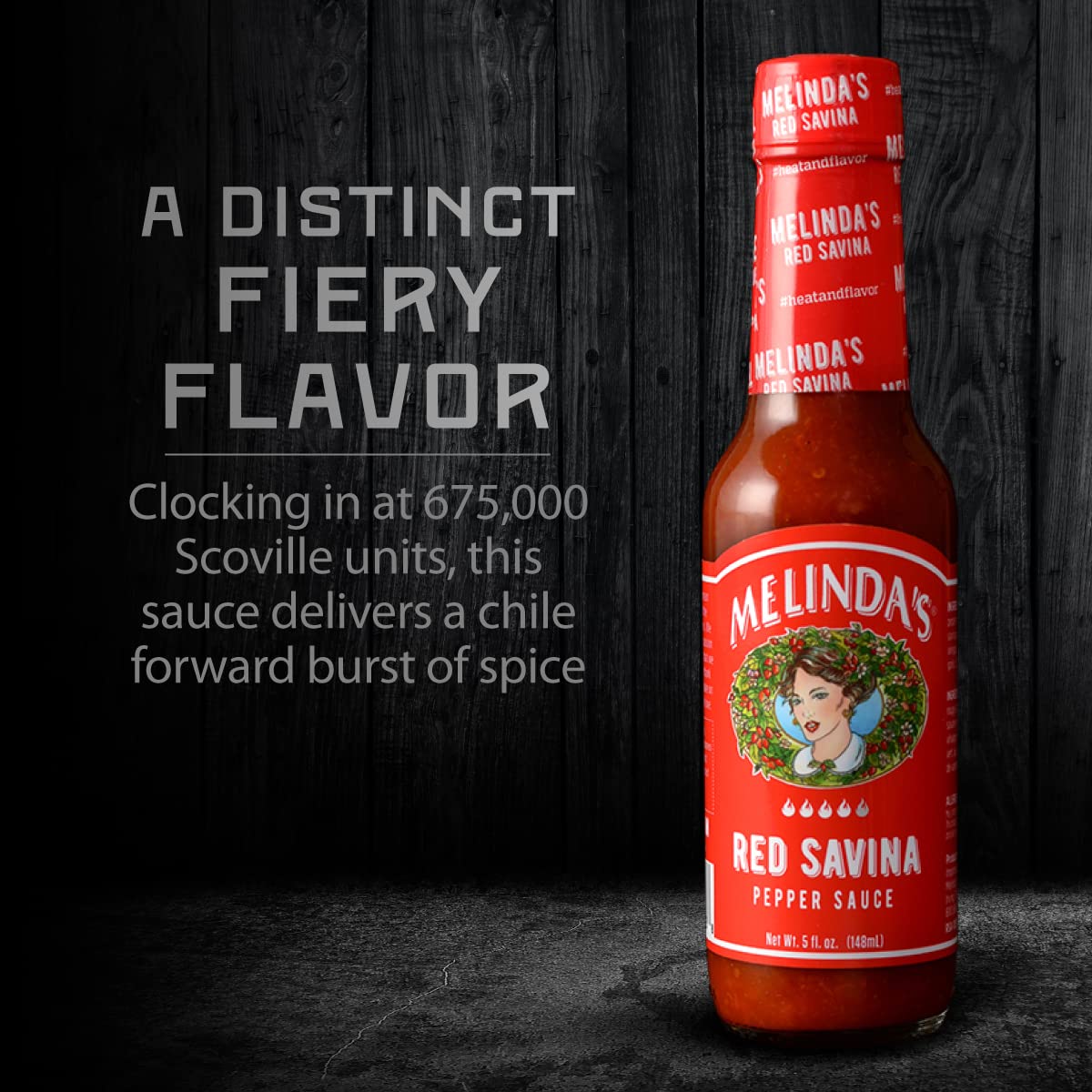 Melinda’s Red Savina Pepper Hot Sauce - Extra Spicy Habanero Hot Sauce with Fresh Ingredients, Vinegar, Carrot & Onion - 5oz Bottle (3 Pack) - Perfect for Tacos, Wings & Grilling