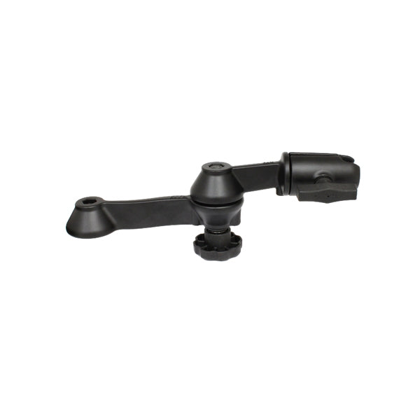 RAM 12 Double Arm Mount with Open Socket (RAM VB 110 1NBU) - Heavy Duty Vehicle Mount for GPS, Tablets & Cameras - Perfect for Trucks, Boats & RVs