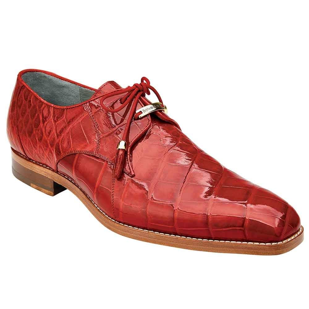 Genuine Alligator Leather Oxford Shoes for Men with Tassel Laces - Size 13 Medium (13-M) - Premium Dress Shoes for Business, Formal Occasions & Wedding Events