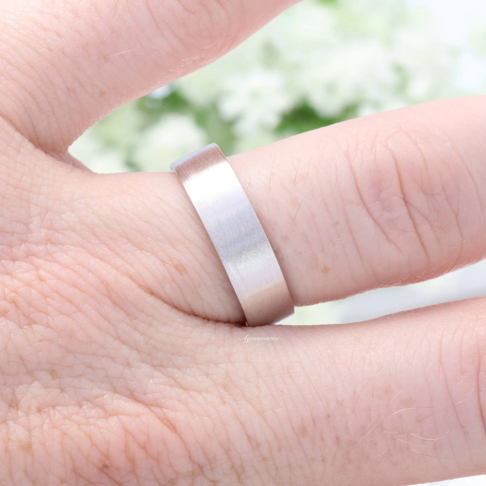 Skye Kite™ Green Moss Agate Couple Rings - Matching Promise Rings for Women & Men - Perfect for Anniversaries, Engagements & Romantic Gifts