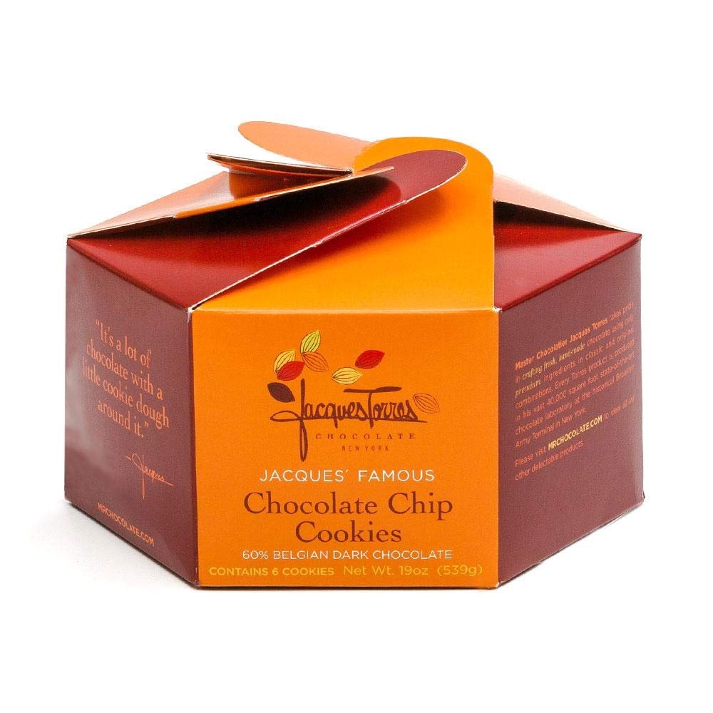 Jacques Torres Chocolate Chip Cookies 6pk - Perfect for Gifts & Desserts