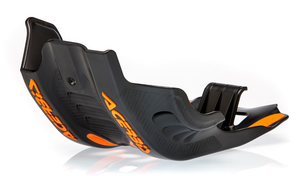 Acerbis 2630590001 Black Skid Plates - Durable Motorcycle Protection for Off-Road & Adventure Riding