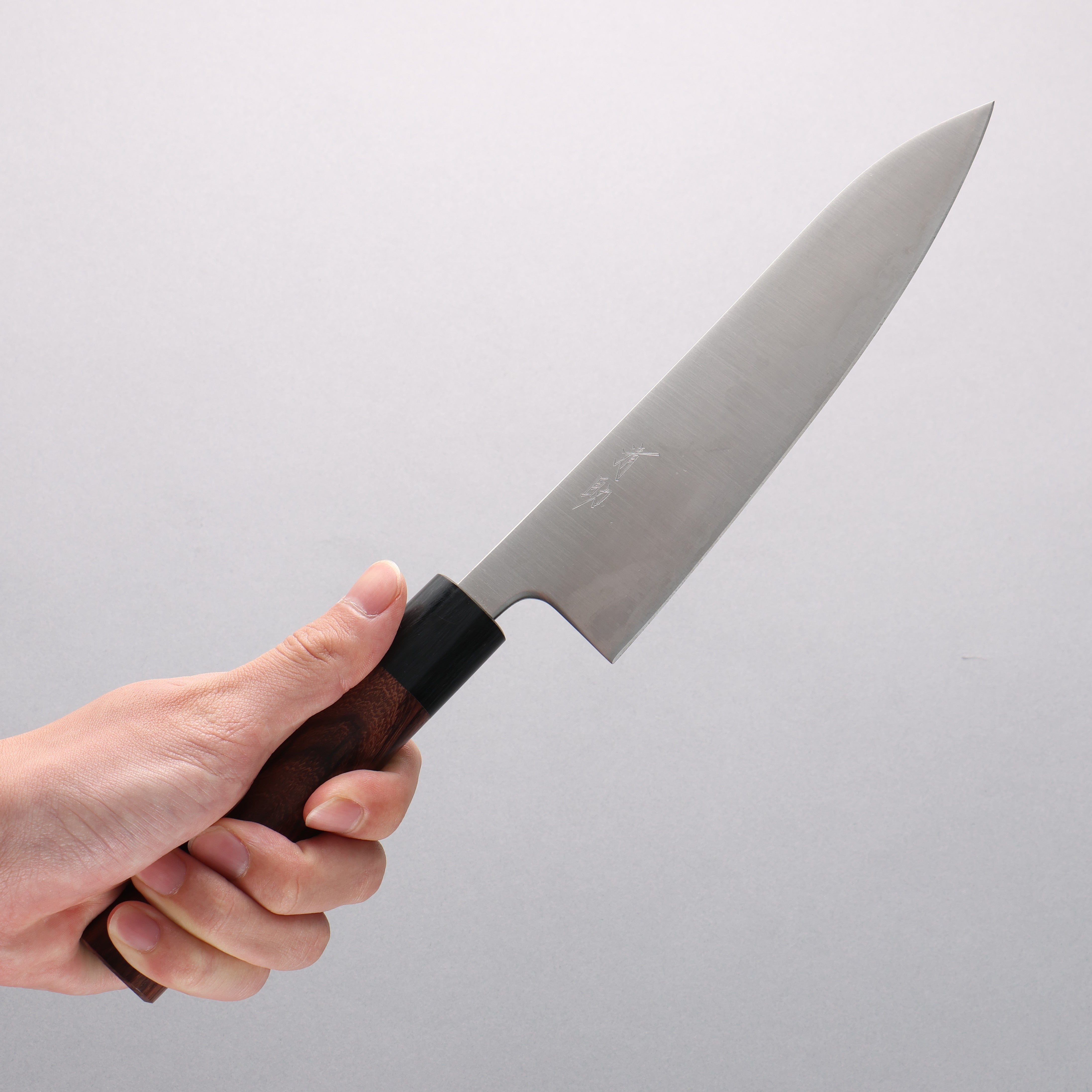Premium Seisuke Blue Super Gyuto 180mm Japanese Chef Knife - Rosewood Handle with Black Pakka Wood Ferrule - Perfect for Sushi, Meat Slicing & Professional Kitchen Use