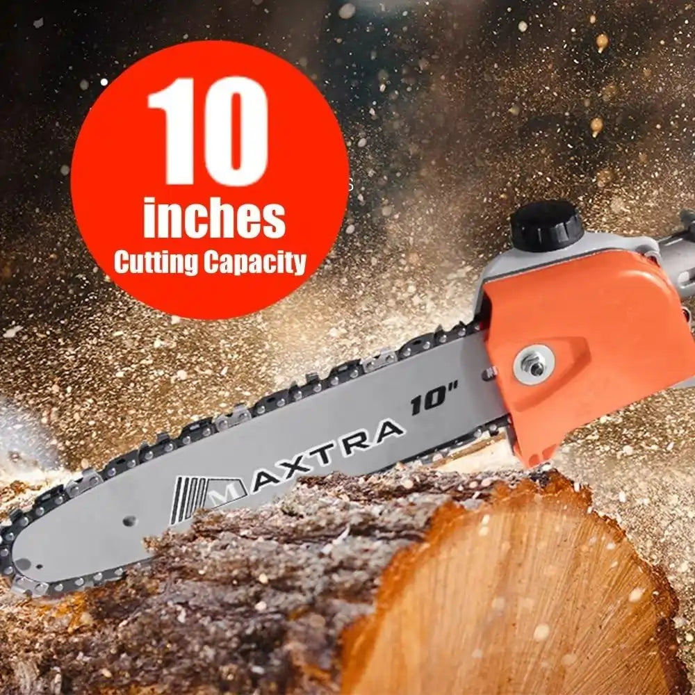 MAXTRA Gas Pole Chainsaw Hedge Trimmer - 20 Inch Cordless Tree Pruner with 2-Cycle Engine for Professional Landscaping & Garden Maintenance | Perfect for Trimming Branches, Shrubs, and Overgrown Bushes