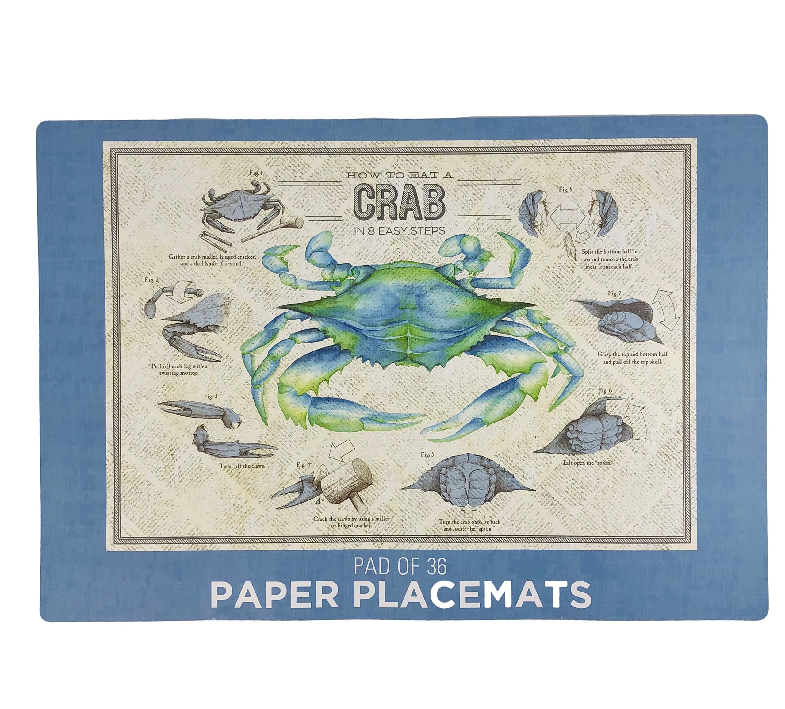 Oceovc Liphontcta Crab Feast Party Placemats & Noise-Canceling Wireless Earbuds - Perfect for Seafood Dinners, Home Decor, and Travel Use