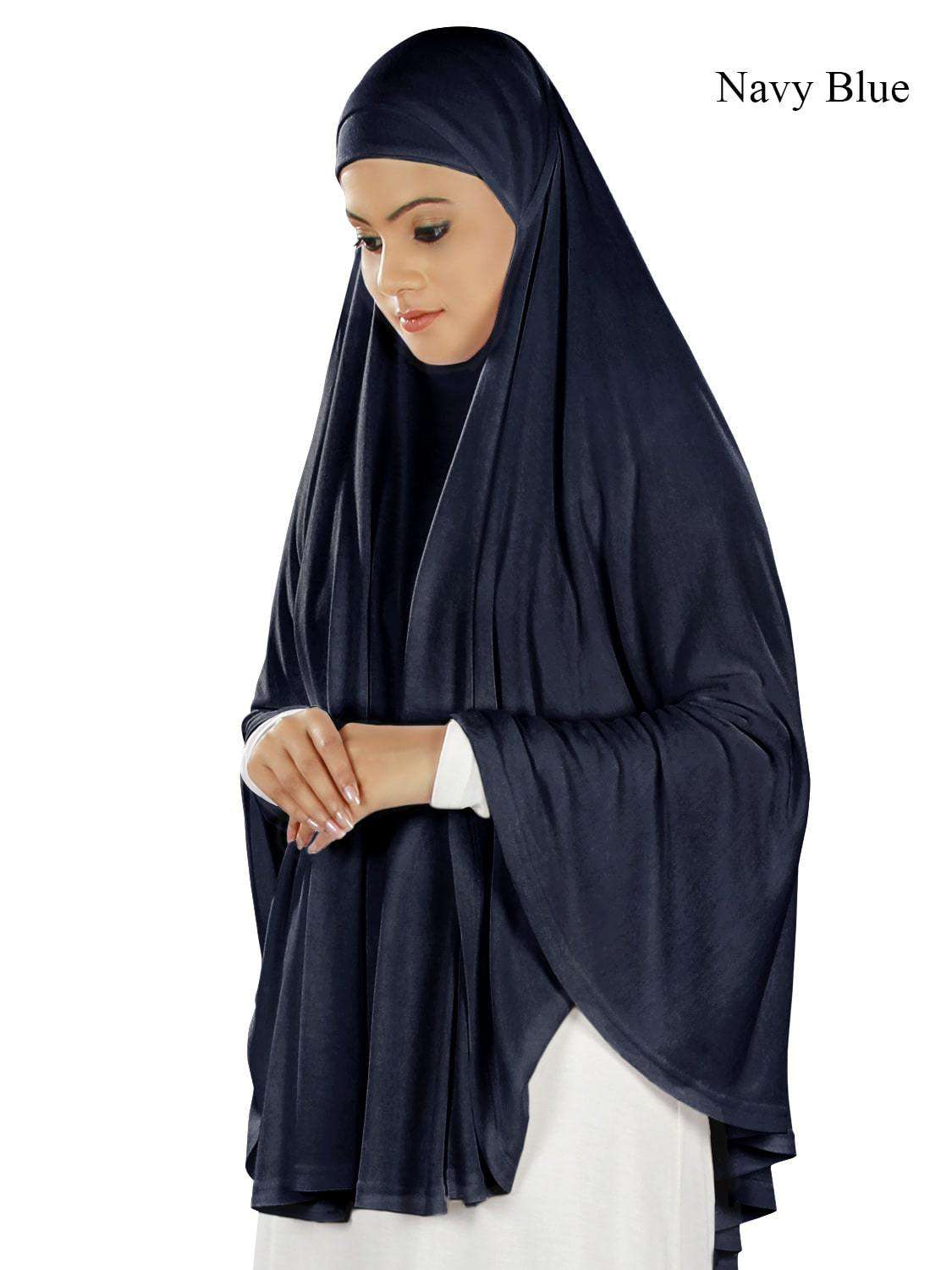 Soft Viscose Jersey Khimar Scarf - Islamic Prayer Hijab for Women - Perfect for Salah, Eid, and Daily Wear