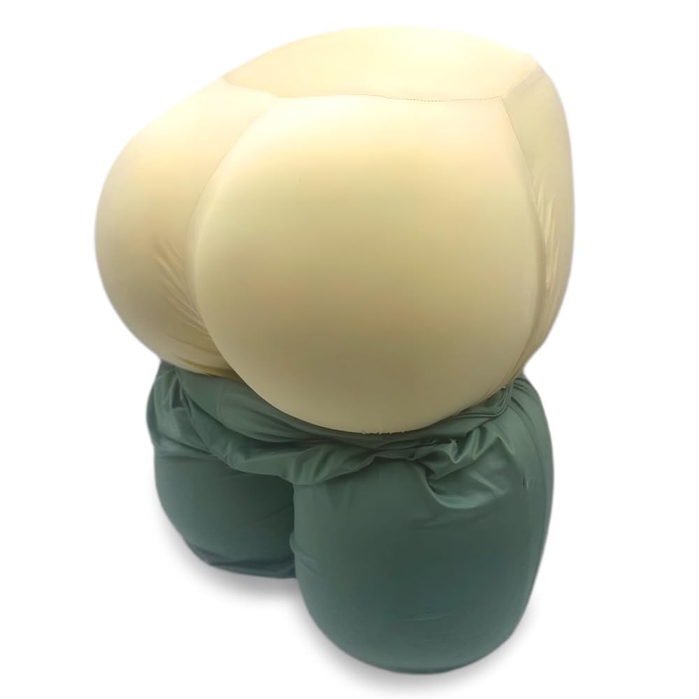 **Ergonomic Butt-Shaped Pillow for Back & Hip Support – Soft Natural Cotton Yoga Pant Cover – Stress & Anxiety Relief for Side, Back & Stomach Sleepers – Perfect for Yoga, Meditation & Relaxation**