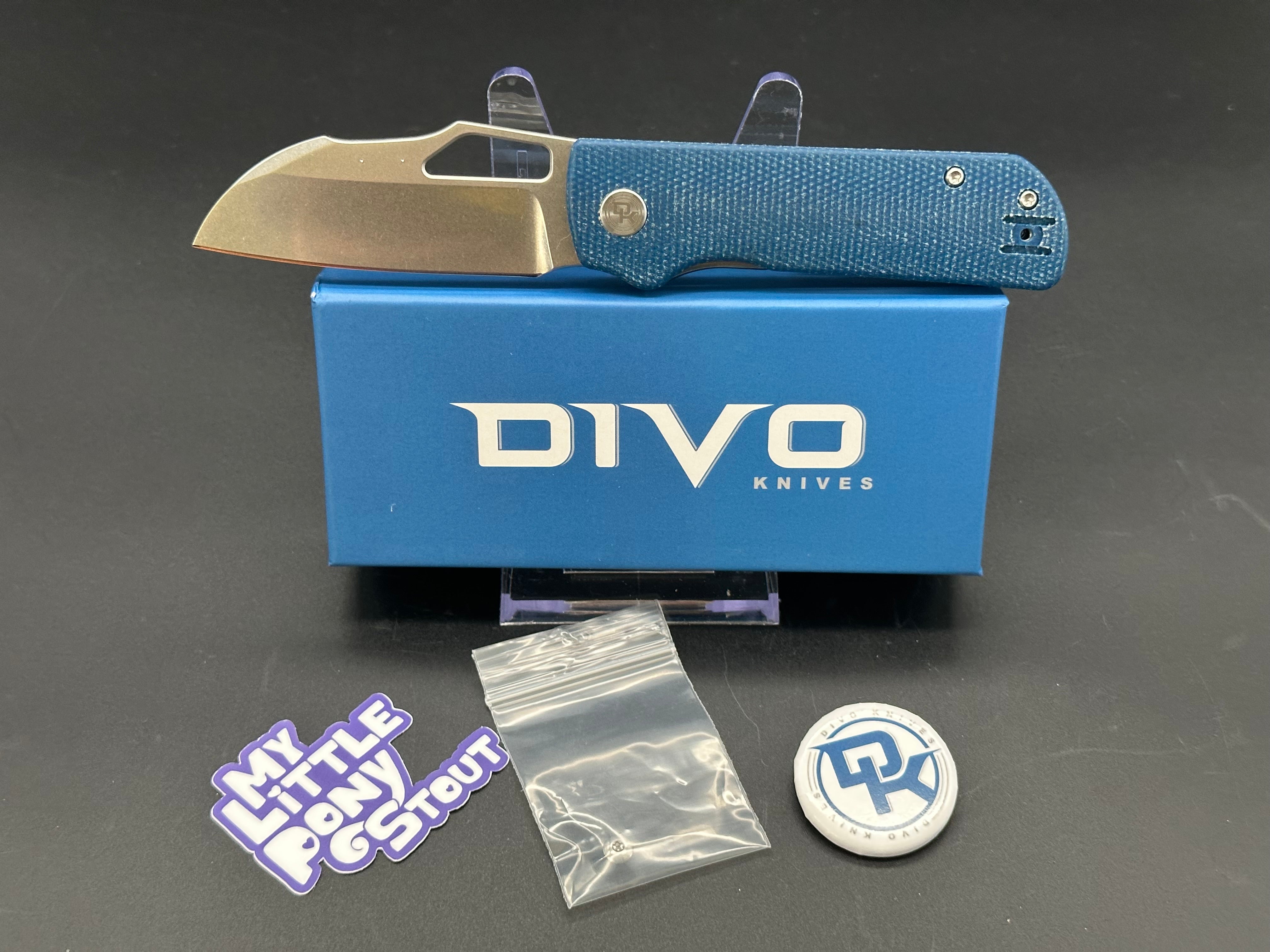 DIVO KNIVES PONY STOUT - Premium Pocket Knife with Stainless Steel Blade - Compact & Durable EDC Knife for Camping, Hiking & Outdoor Adventures
