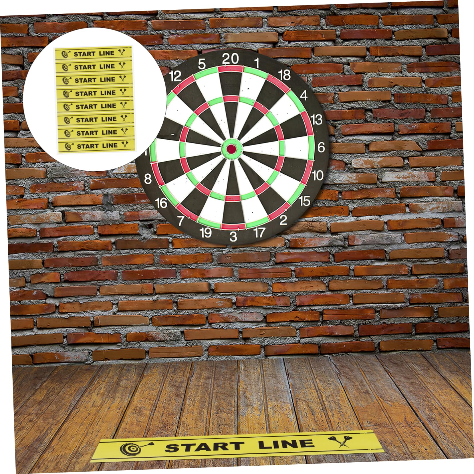 SUPVOX Game Night Essential Set - Throwing Ground Markers with Accessory Line for Outdoor Sports, Backyard Games & Party Activities