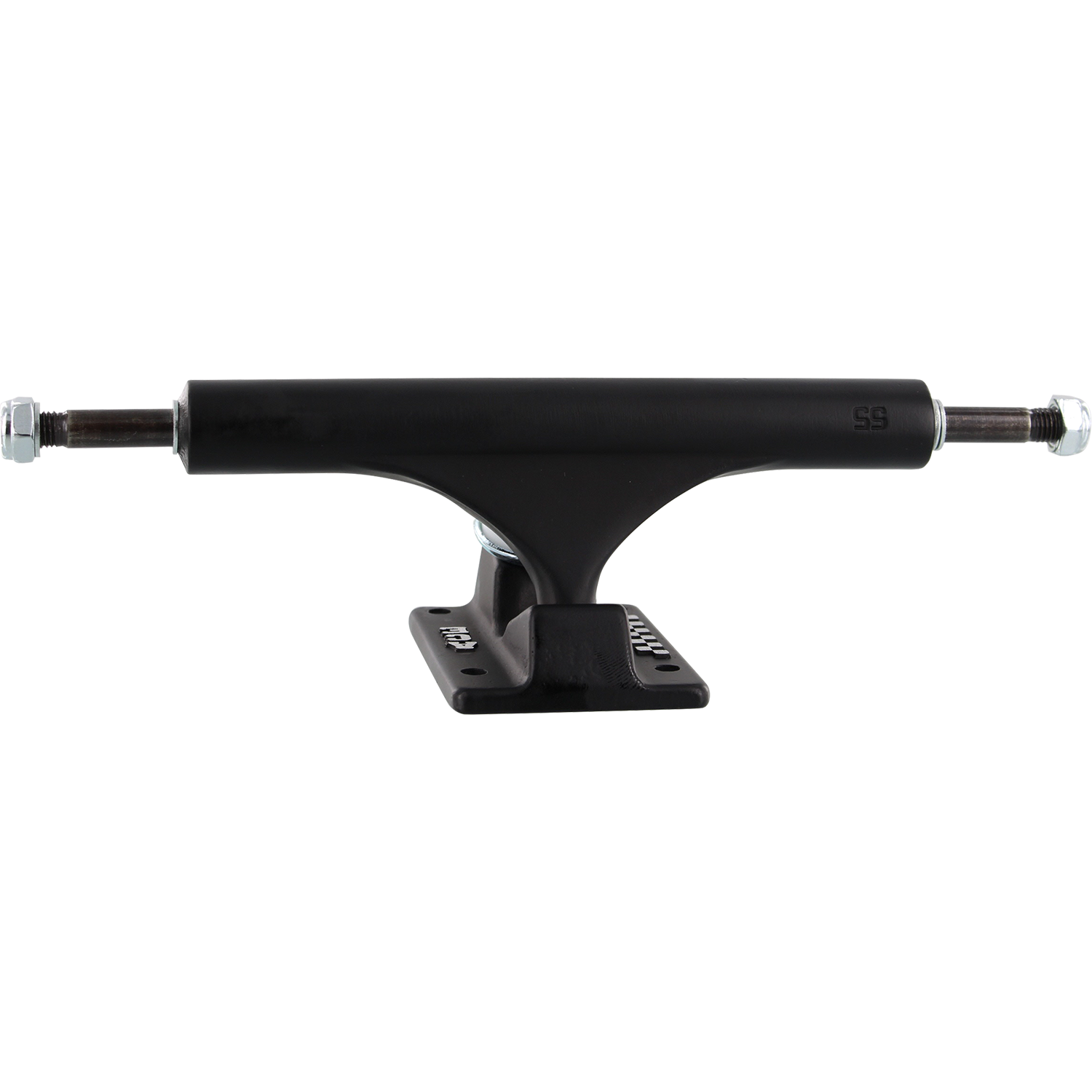 Ace Classic High Truck 55/6.375 Matte Black Skateboard Trucks (Set of 2) - Durable Skateboard Parts for Street & Park Riding